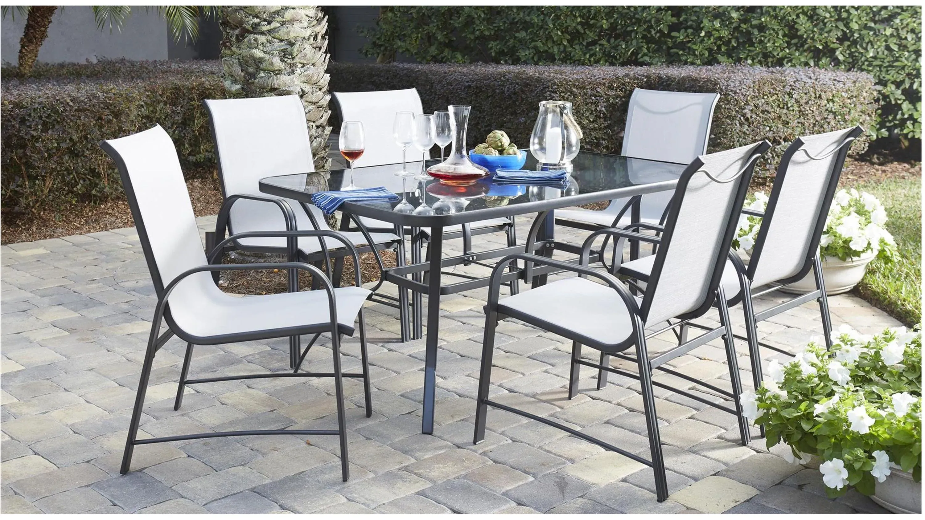 cosco outdoor living paloma steel patio dining chairs