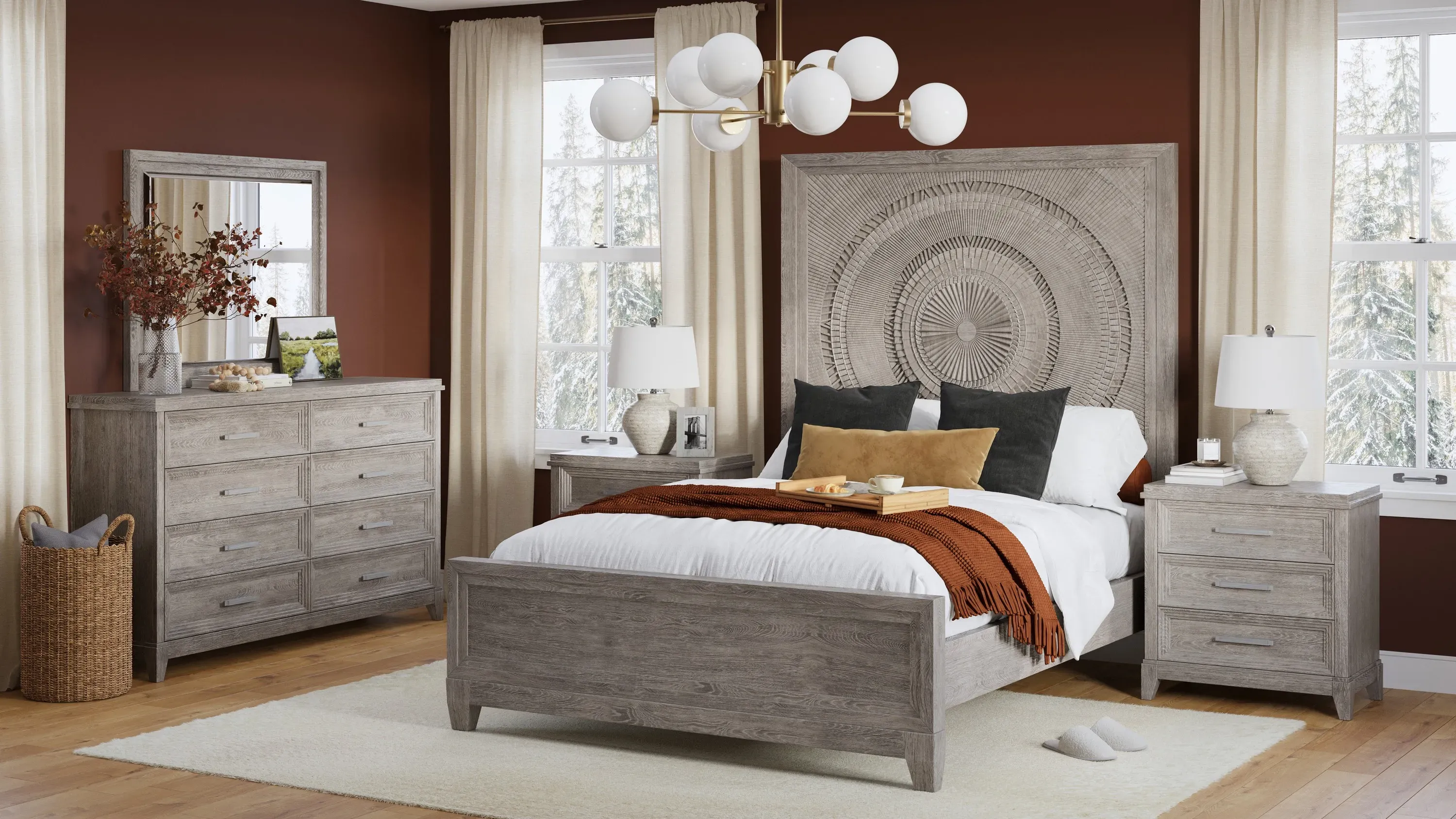 Montara Bedroom Dresser Mirror | Raymour & Flanigan | Raymour