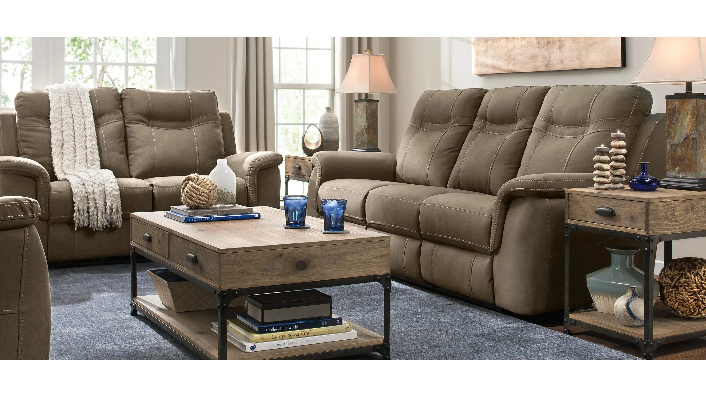Wall hugger reclining sofa and loveseat sets discount