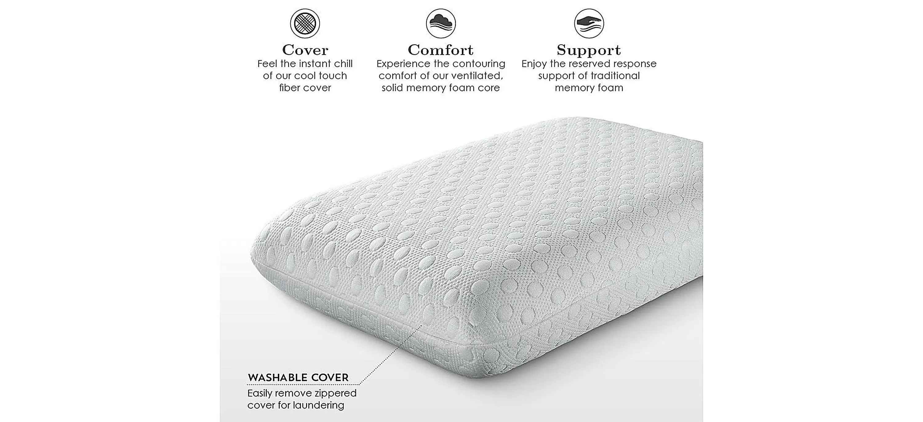 Traditional memory foam pillow on sale
