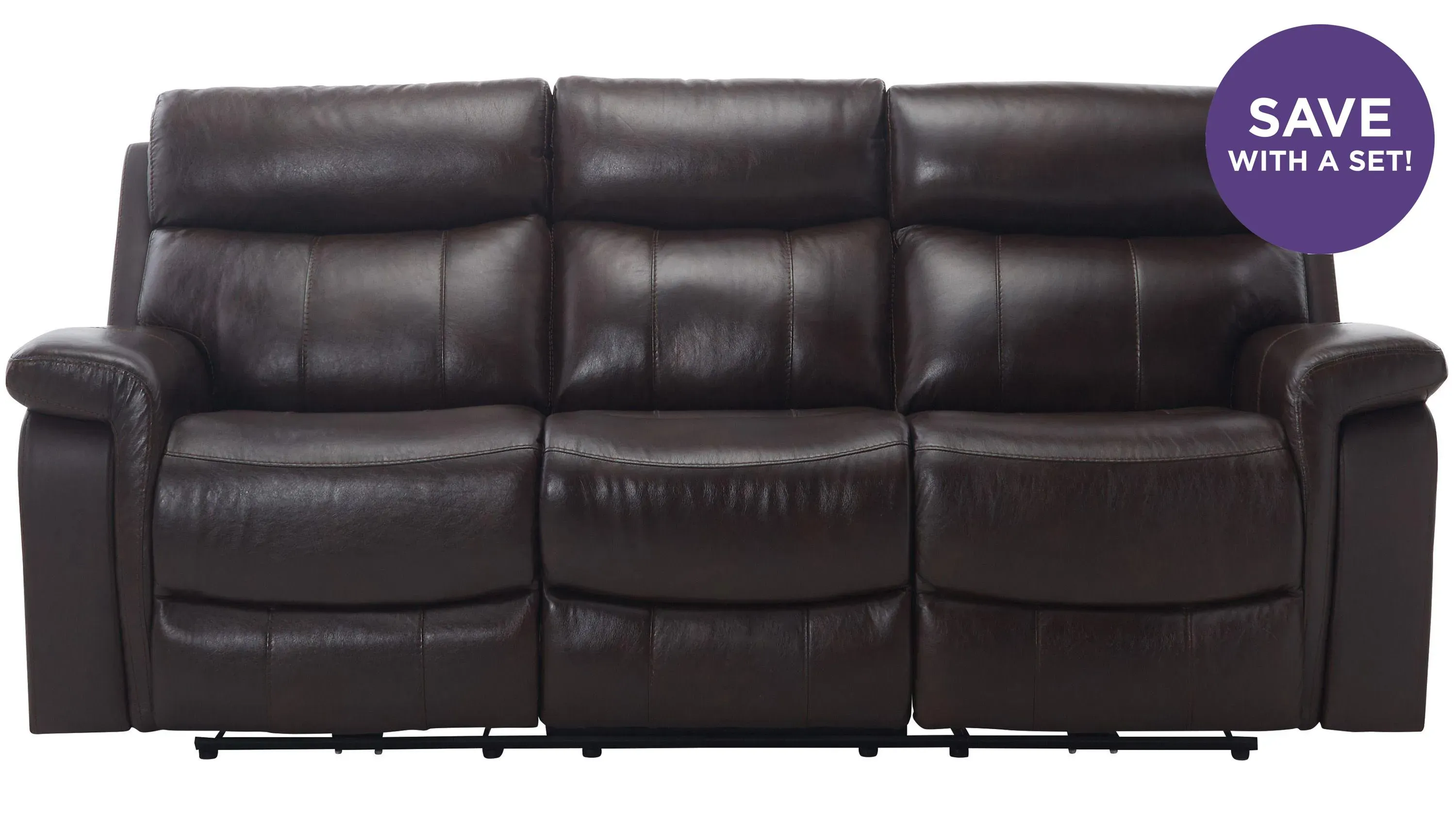 Xander Leather Power Sofa | Raymour & Flanigan