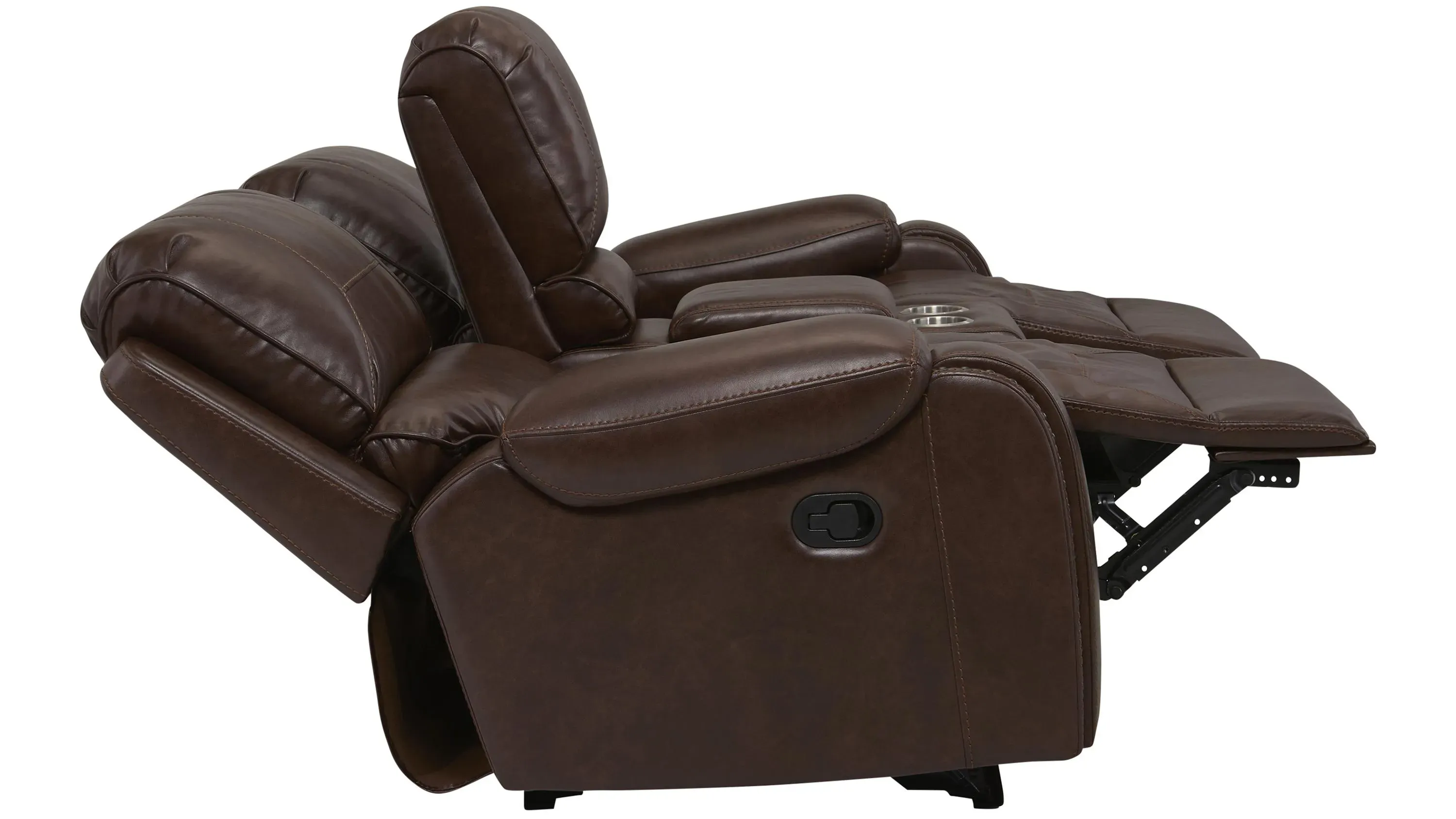 Landon Reclining Glider Console Loveseat | Raymour & Flanigan