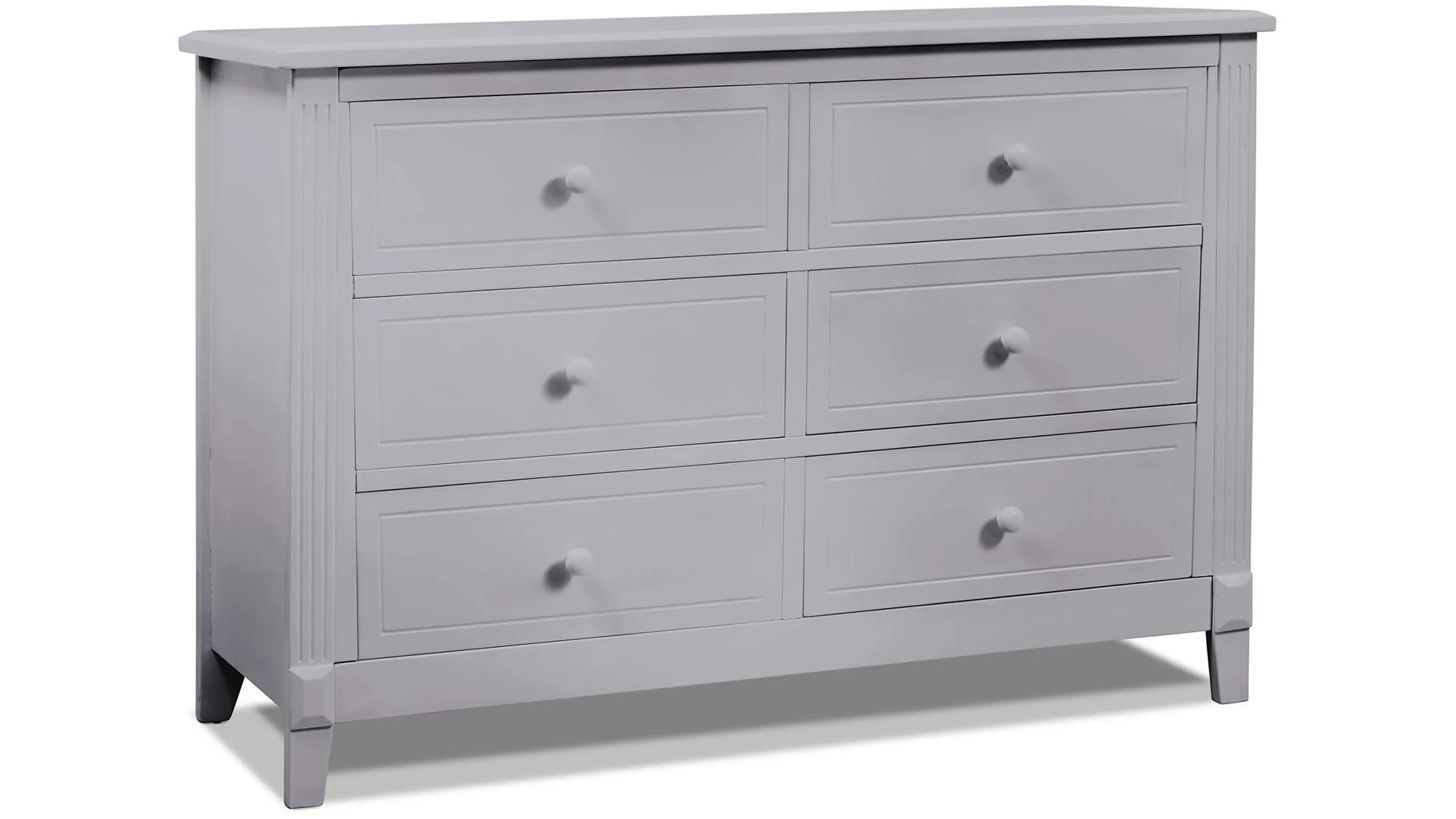sorelle berkley 6-drawer double dresser in grey Baby dresser