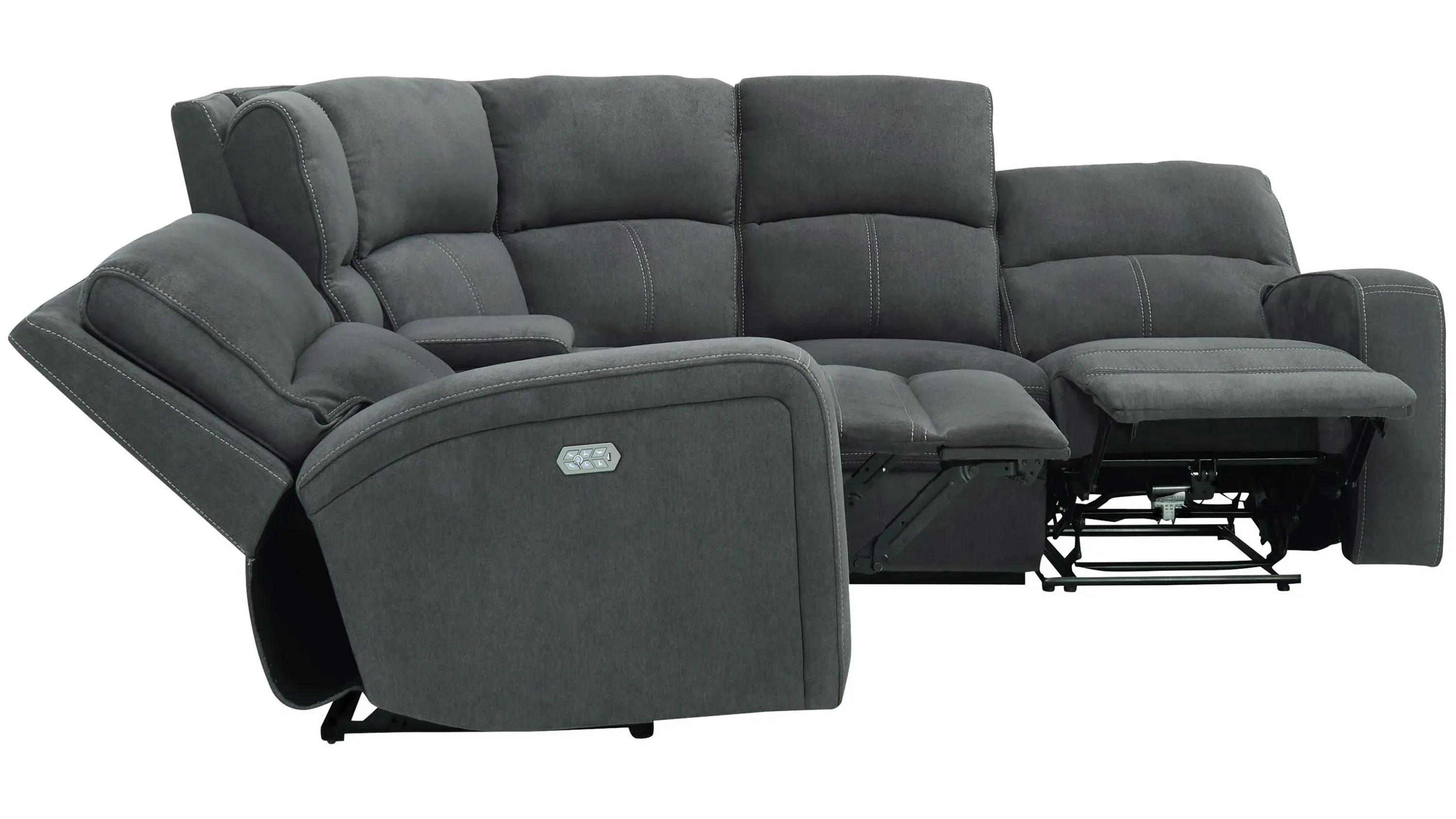 Ian 5-pc. Power Sectional w/ Power Headrest & Lumbar