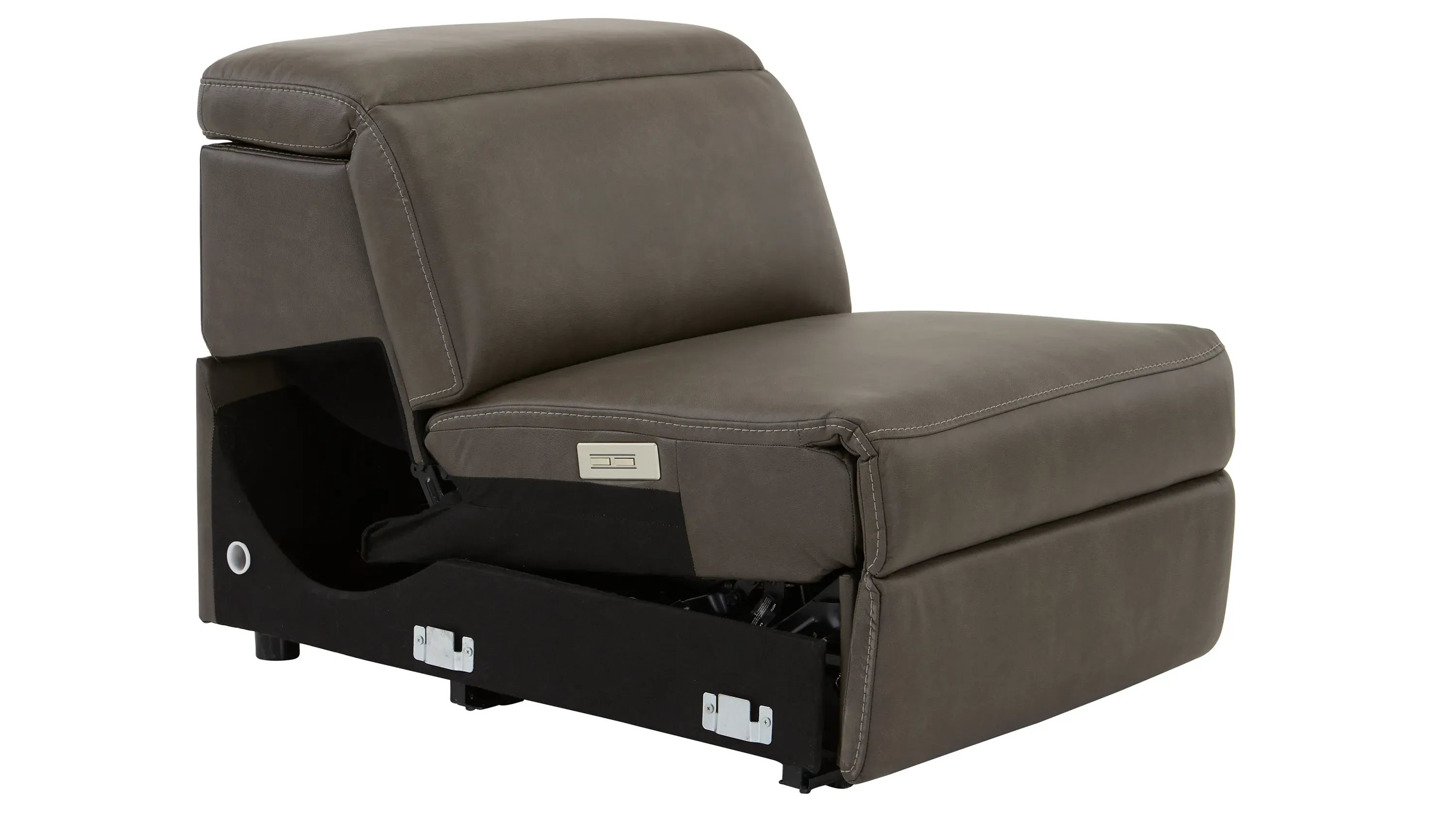 家具 Orion Orion Armless Dual Power Recliner w/ Speaker Headrest | Raymour