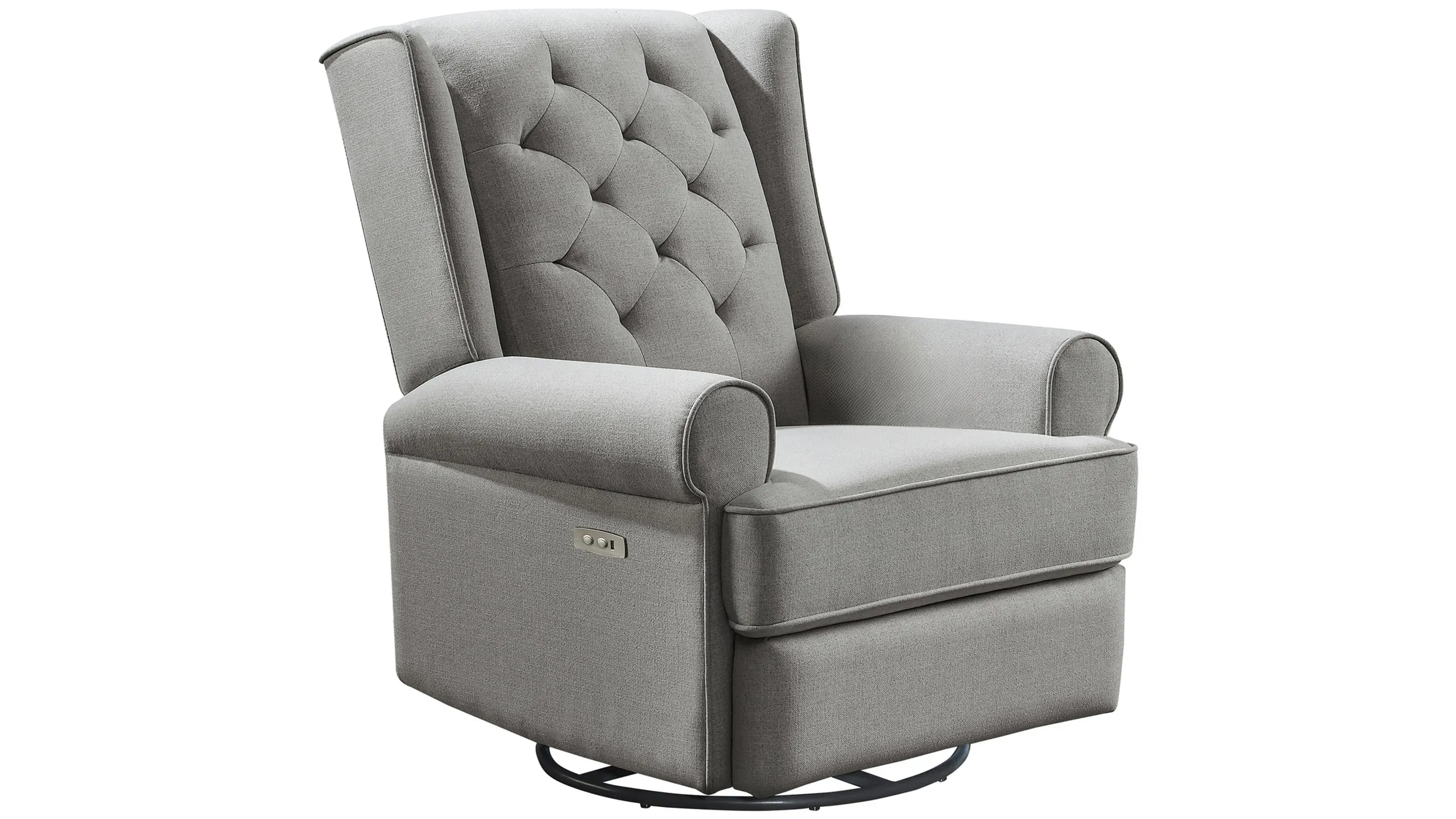 Power Recliner Storytime Series Finley Swivel Glider Recliner In