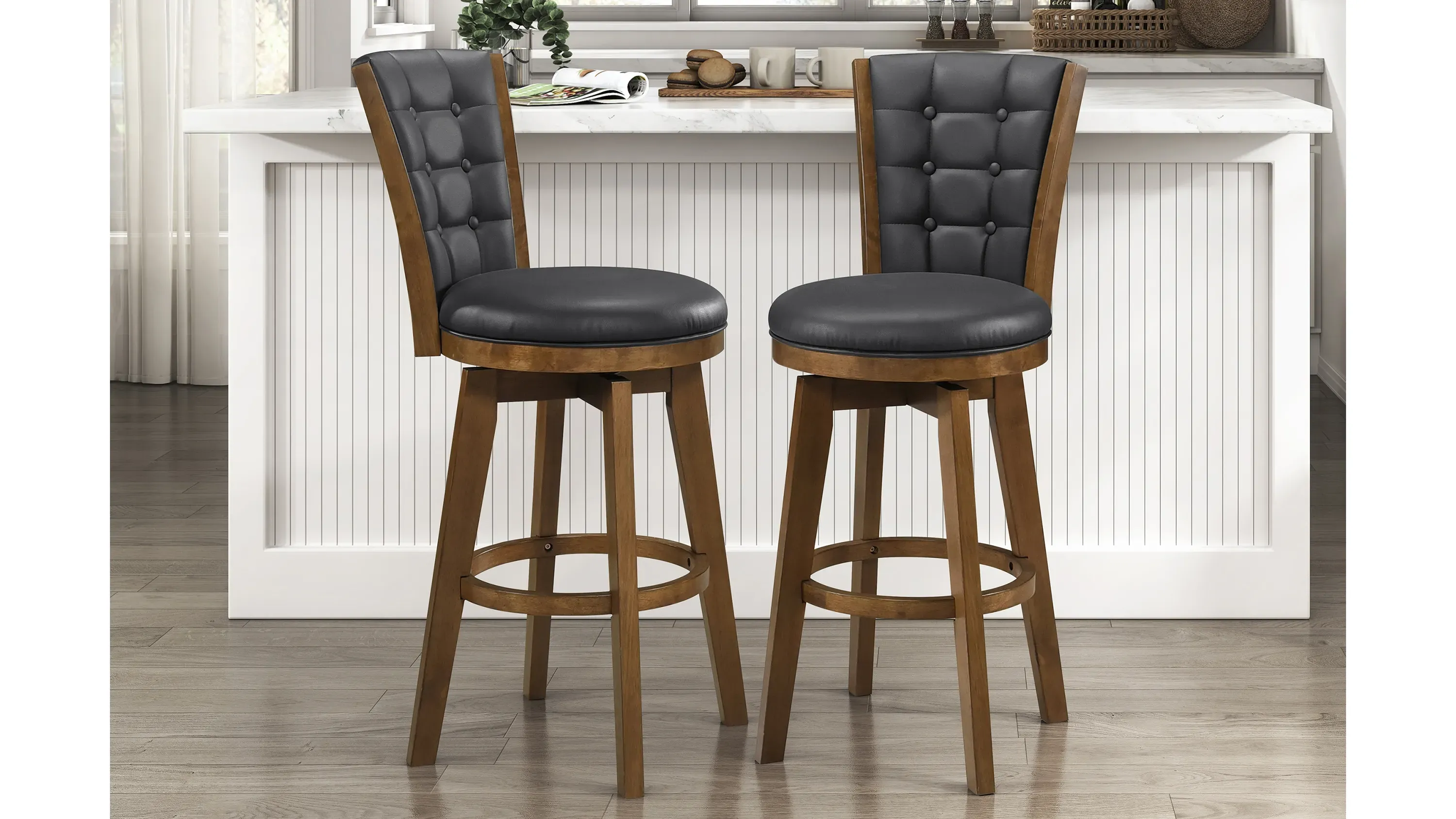 Donovan Pub Height Swivel Stool Set of 2