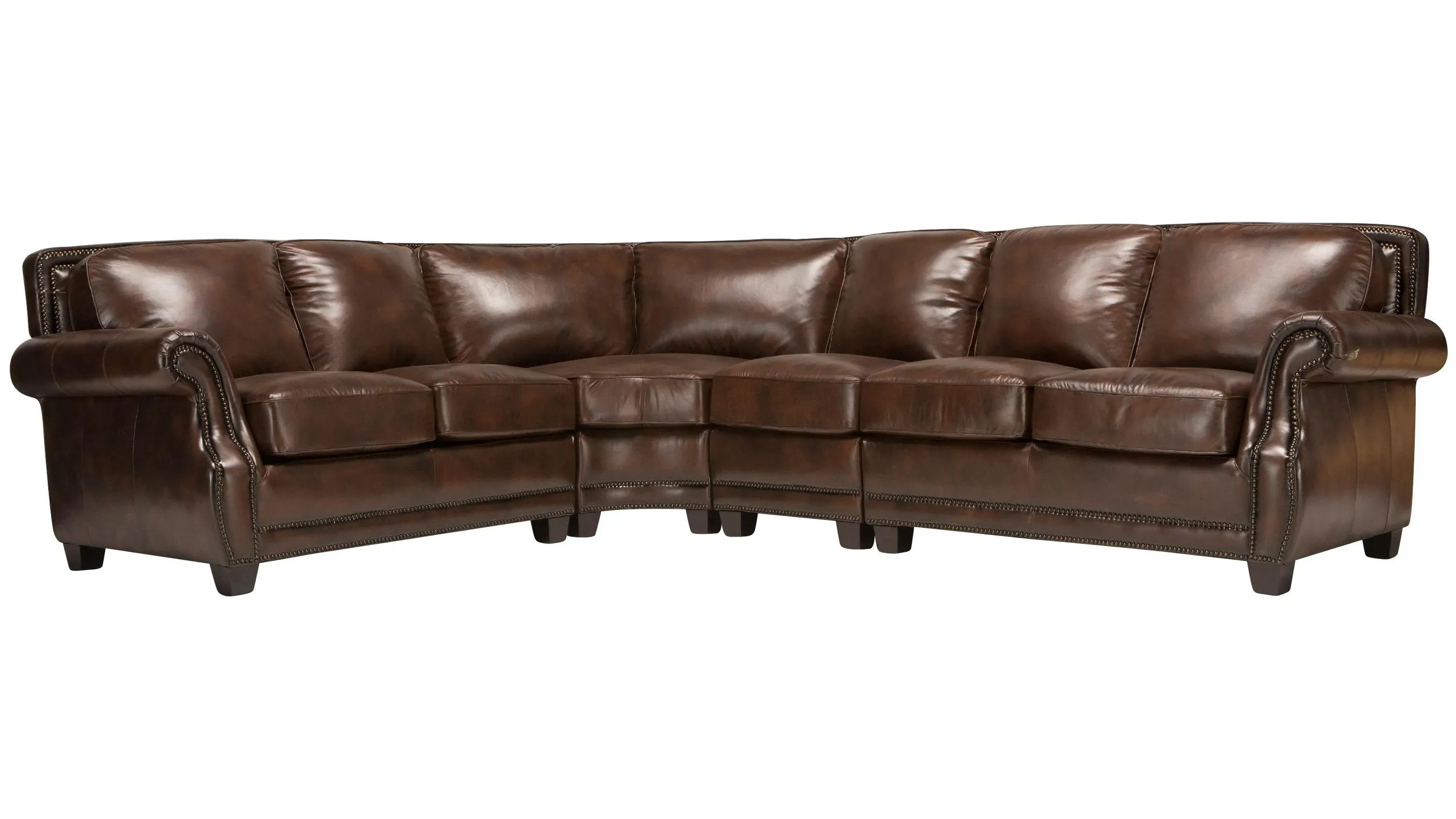 Raymour and flanigan leather sectional discount