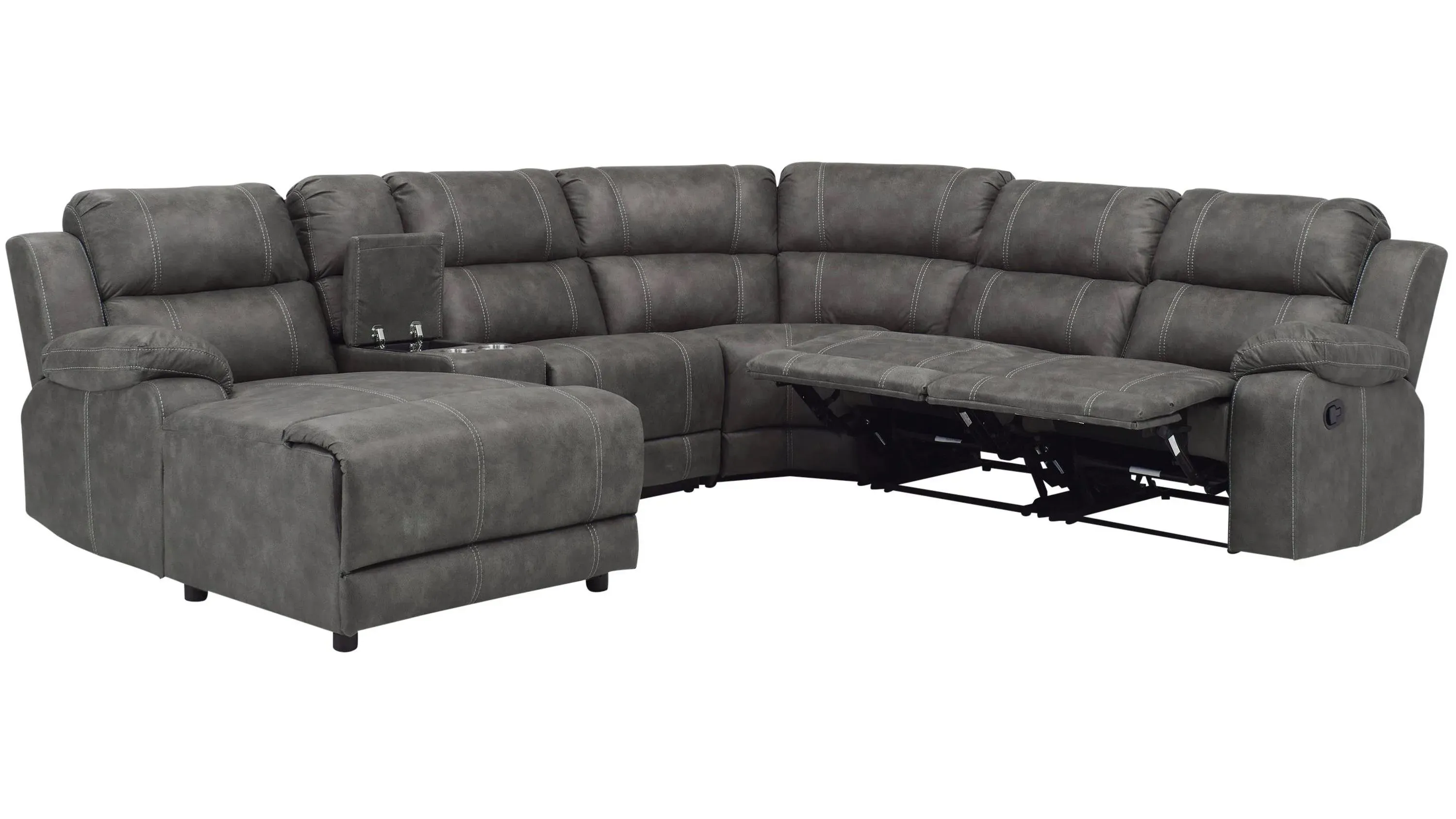 Kerridon Microfiber 6-pc. Reclining Sectional