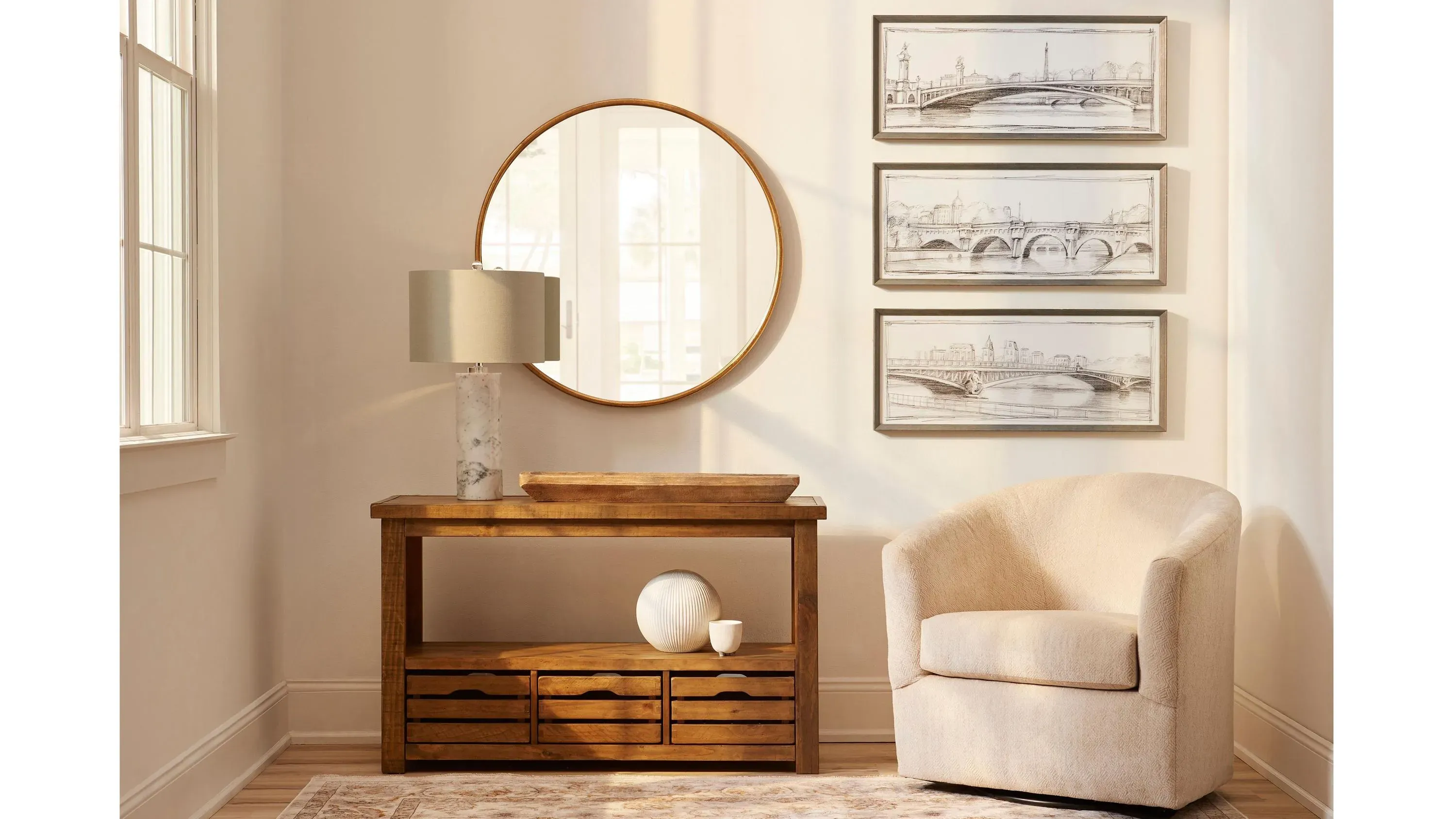 Keene Swivel Chair | Raymour & Flanigan