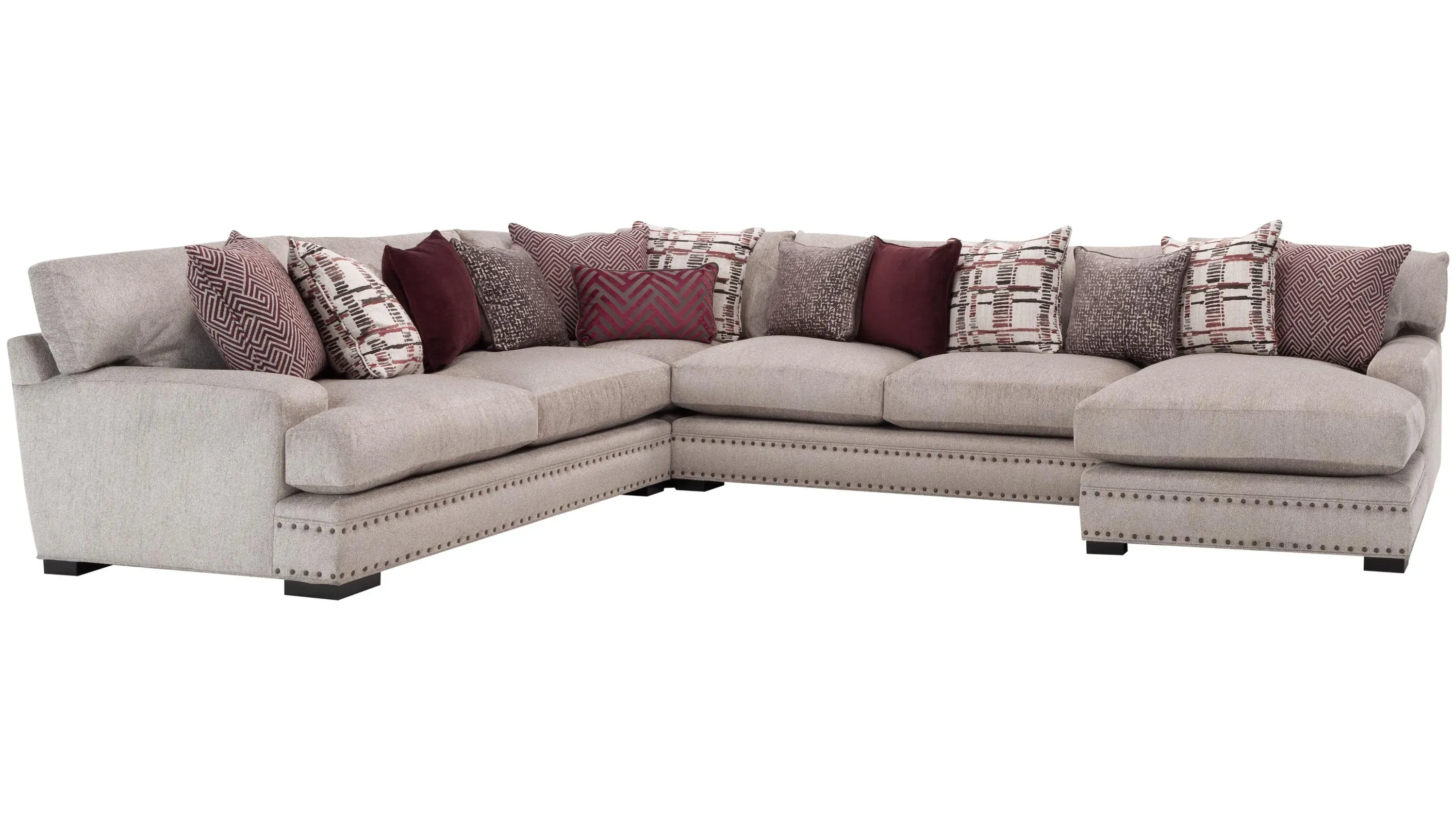 Bayside Chenille 4-pc. Sectional Sofa| Raymour & Flanigan