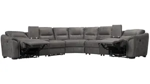 Rockland Microfiber 7-pc. Power Sectional | Raymour & Flanigan