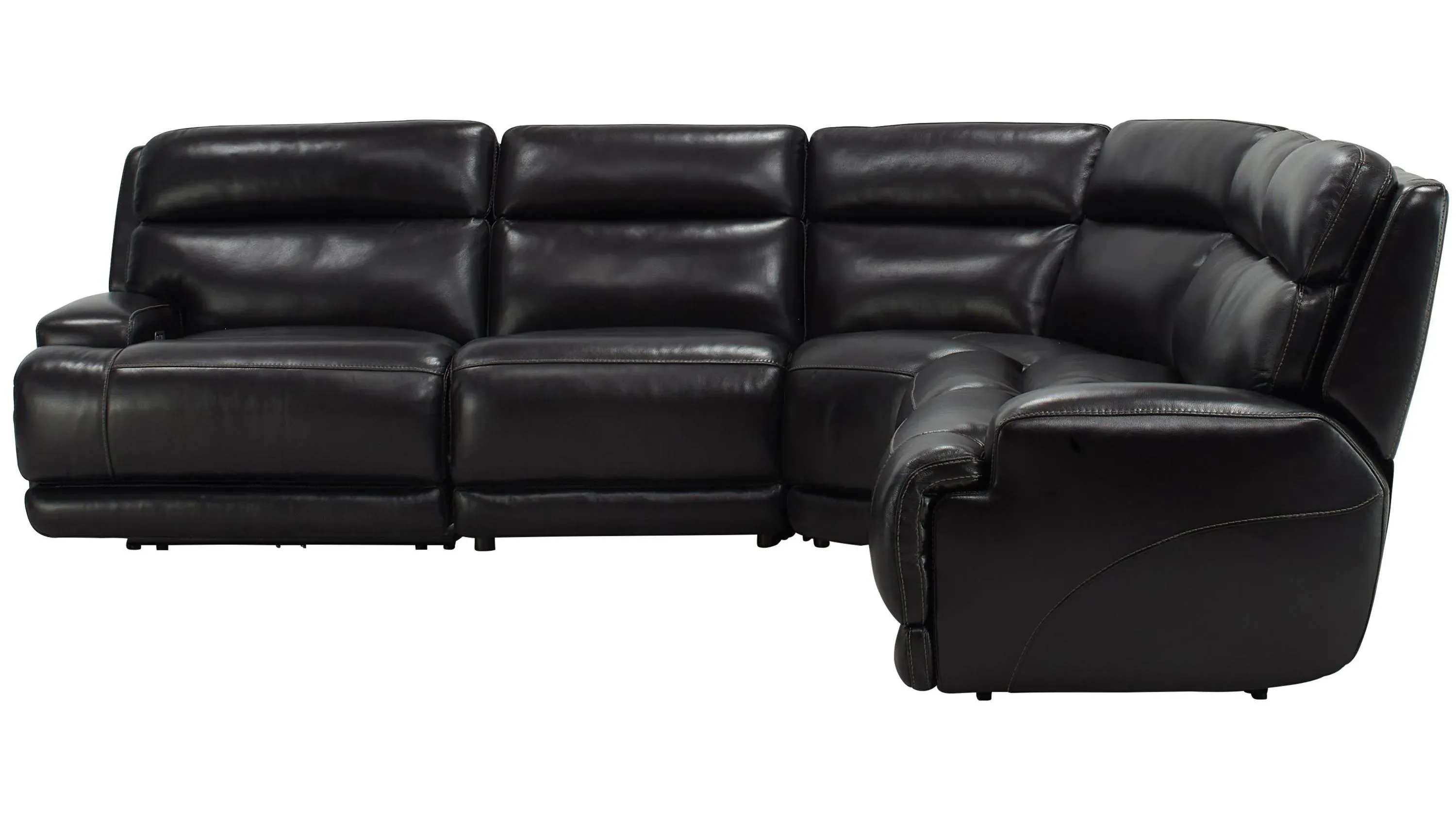 Tompkins Leather 5-pc. Sectional | Raymour & Flanigan