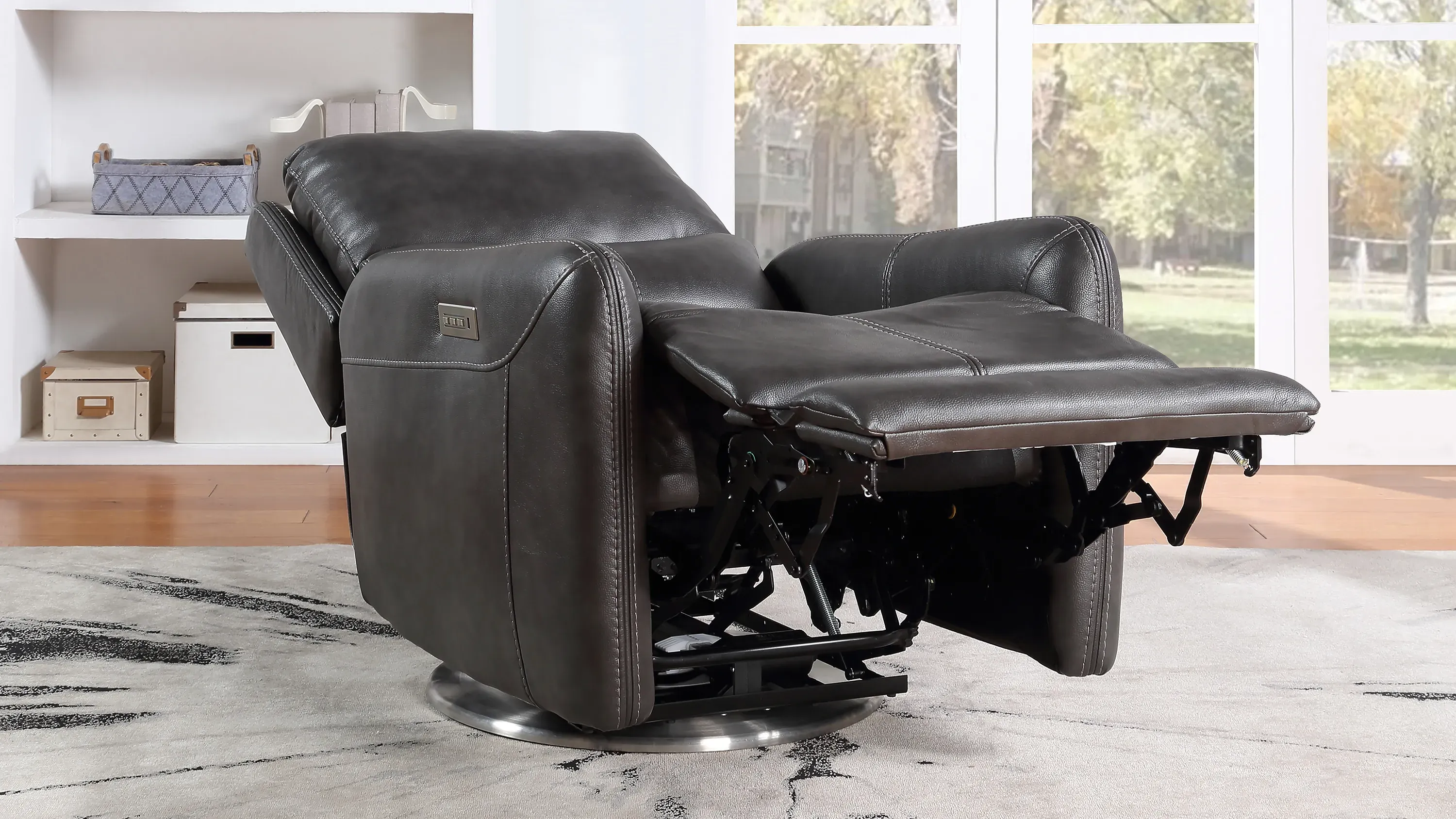 Athens Triple Power Swivel Recliner | Raymour & Flanigan