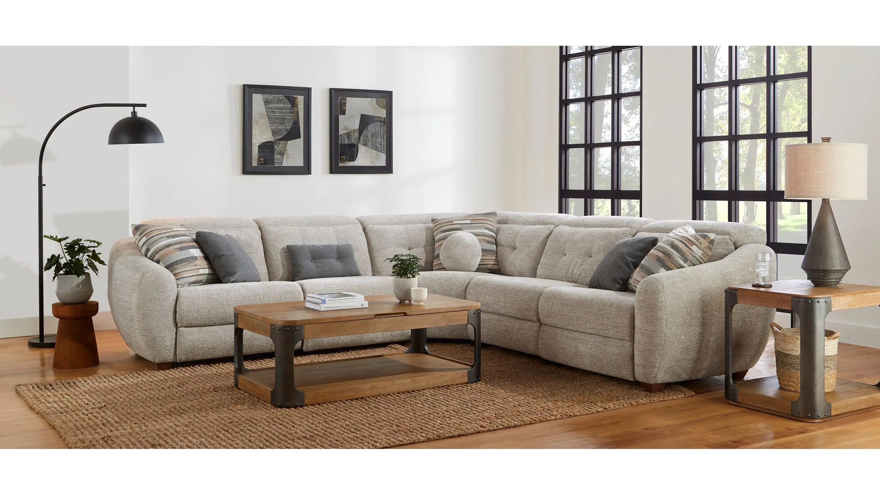 Carson 5-pc. Dual Power Reclining Sectional