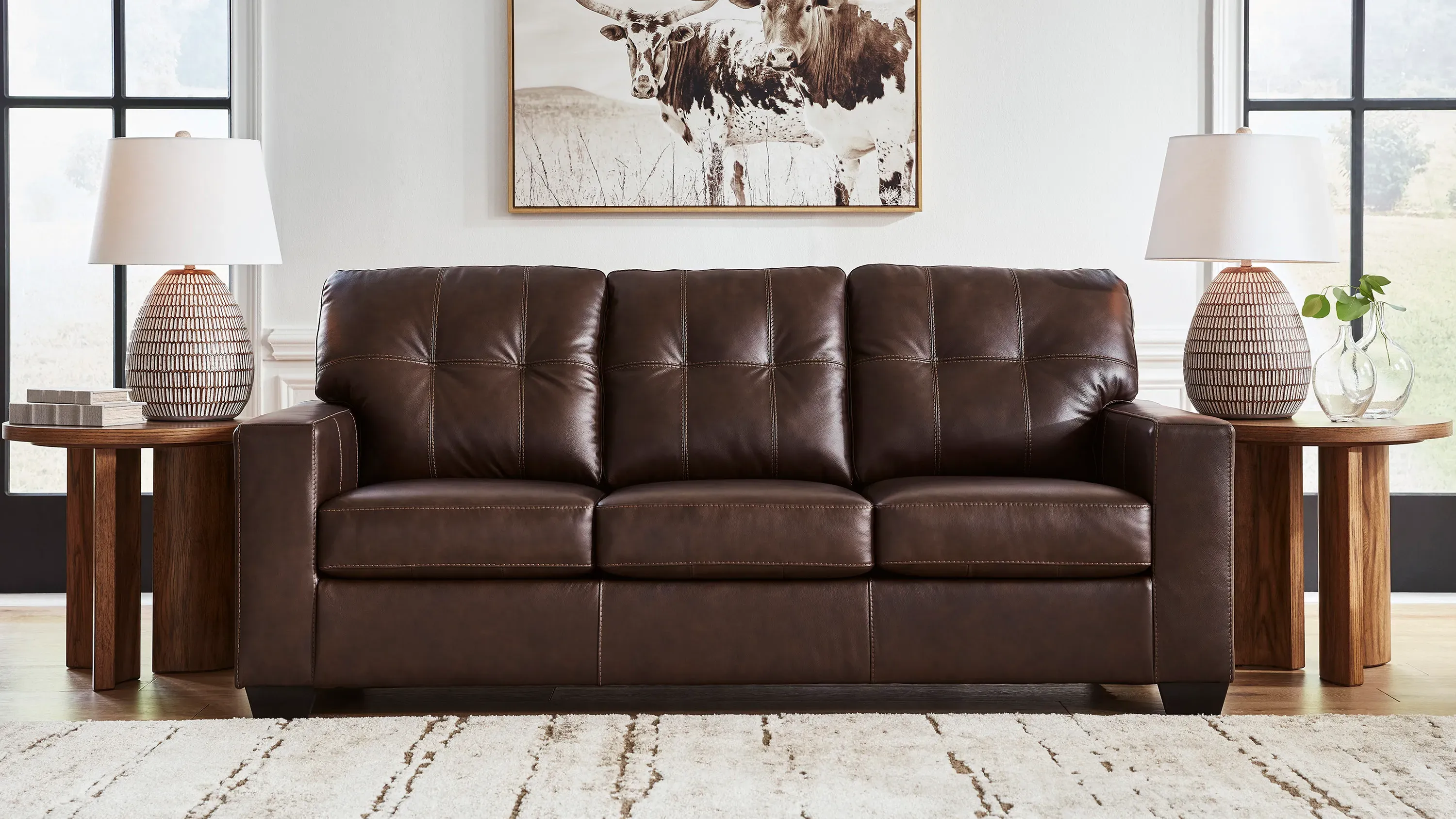 Arvell Leather Sofa | Raymour & Flanigan