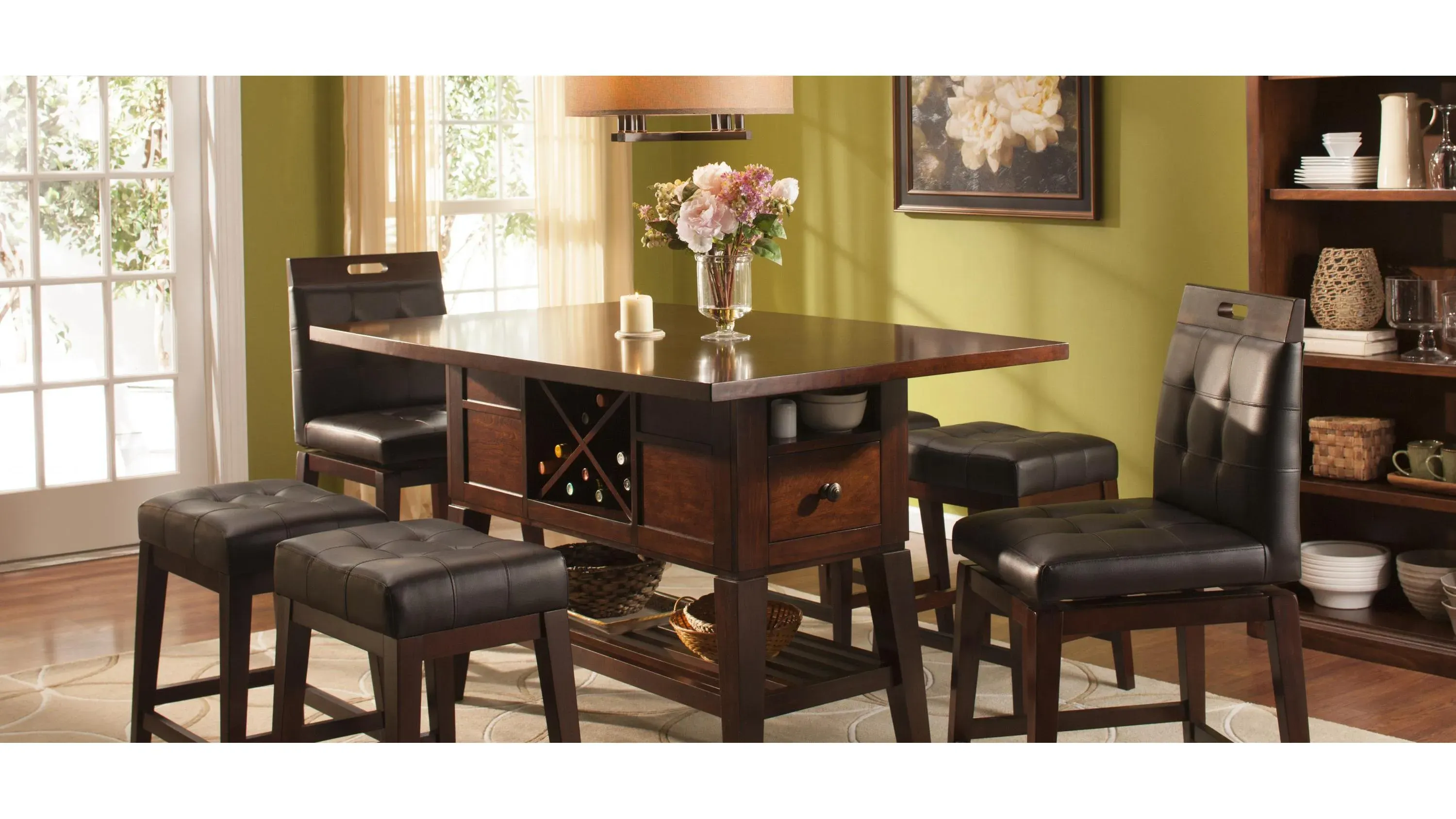 Danfield 7-pc. Counter-Height Dining Set | Raymour & Flanigan
