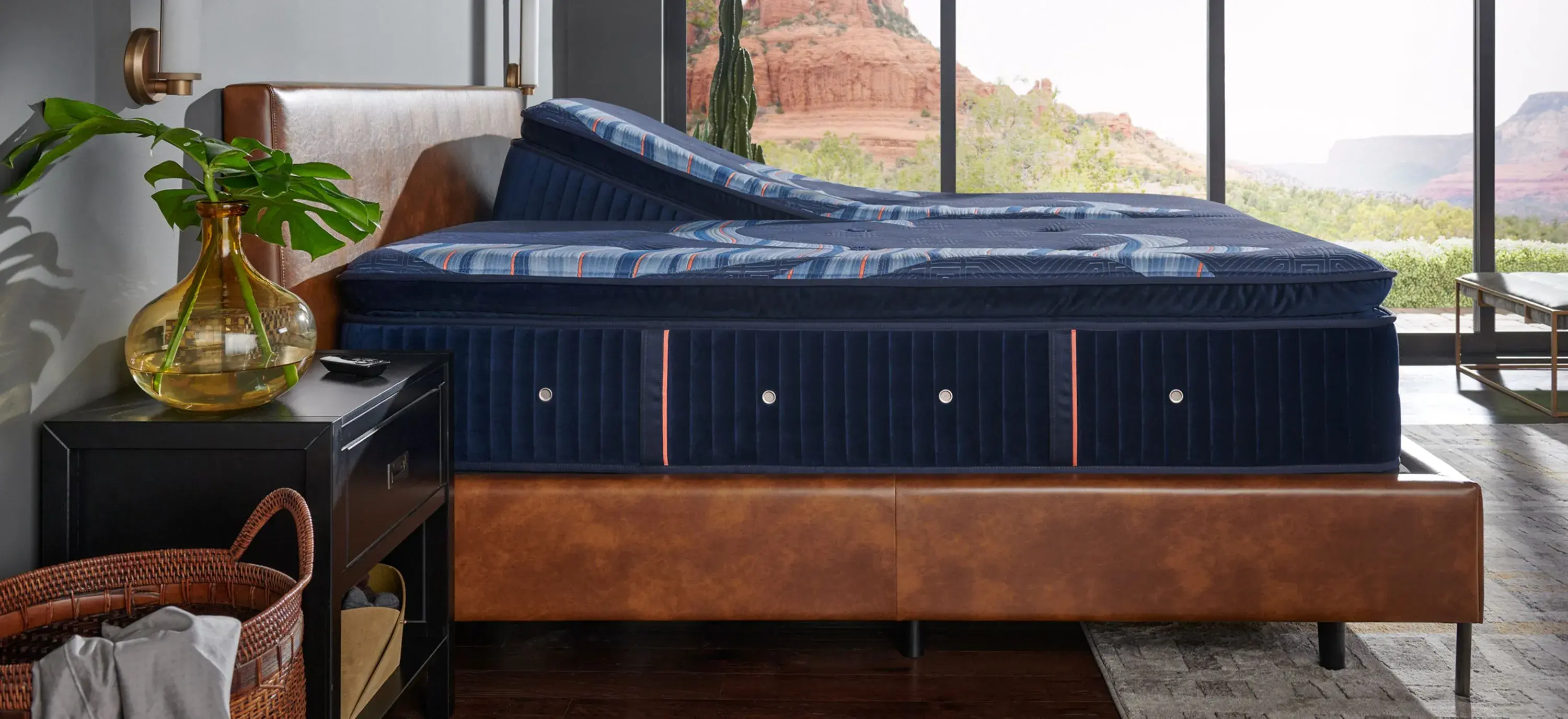 Stearns & Foster Reserve Split California King Firm Euro Pillow Top Mattress - Thumbnail 3