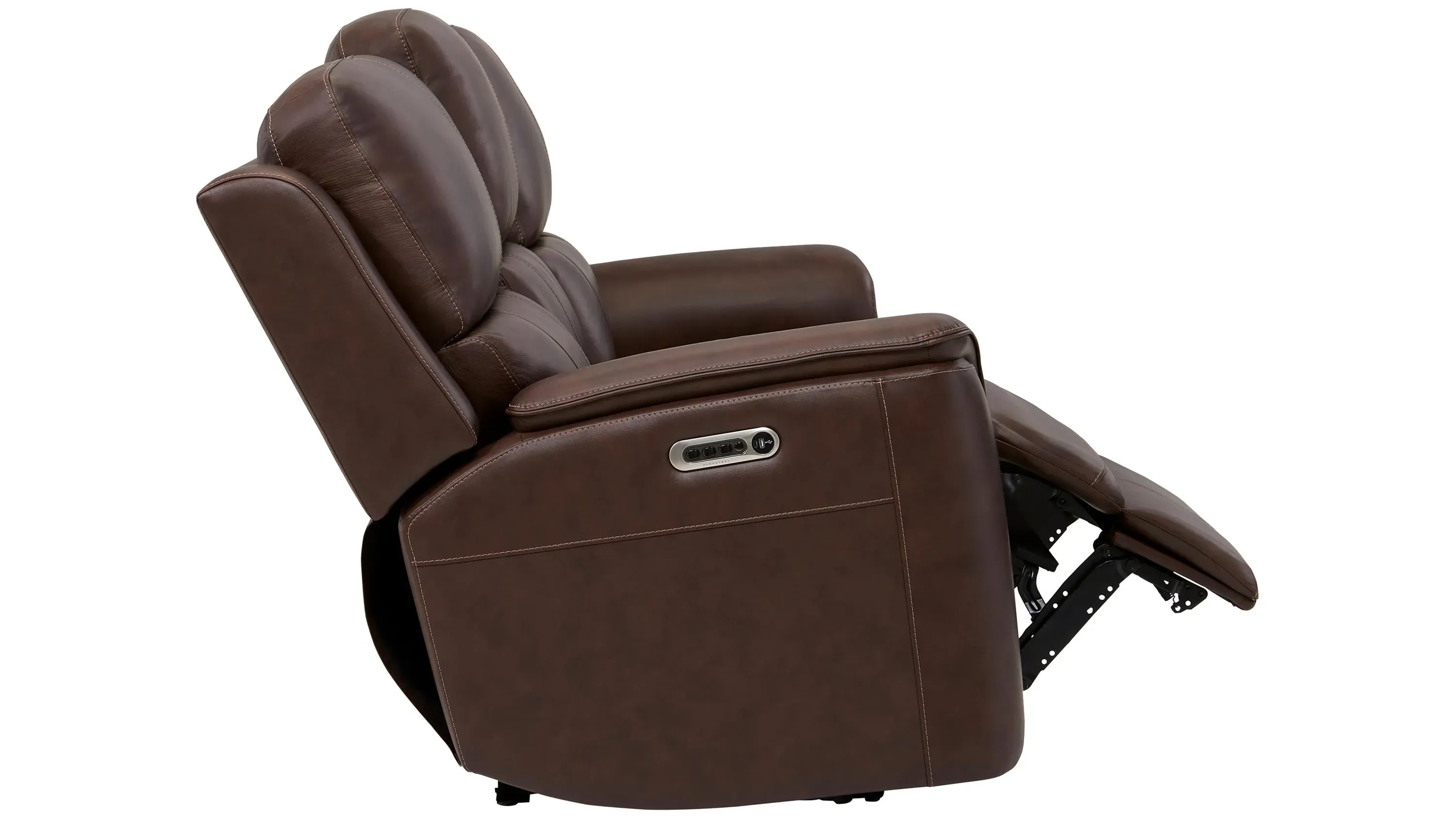 Henrick Triple Power Leather Living Room Set | Raymour & Flanigan