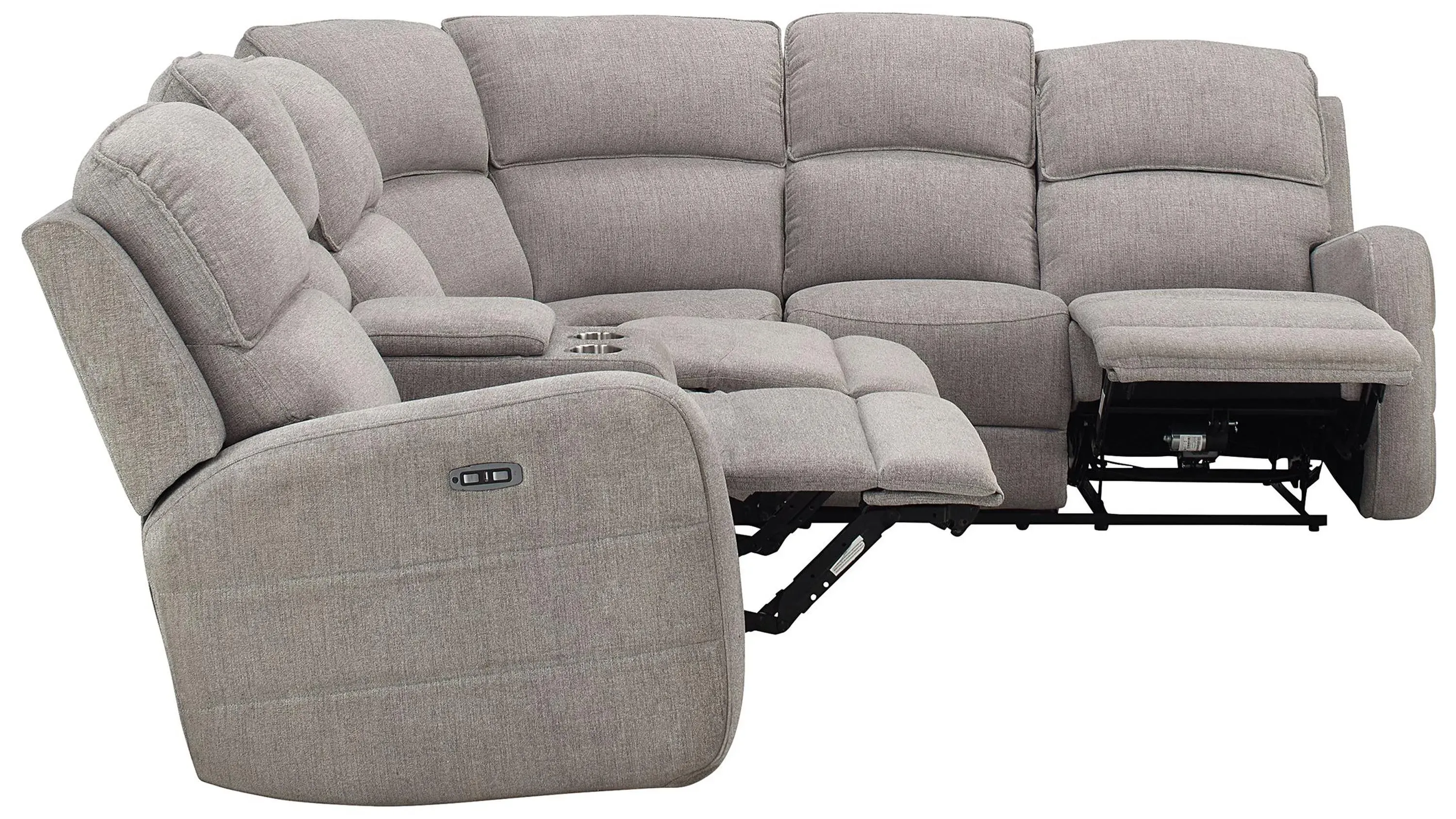 Everitt Chenille 3-pc. Power Sectional