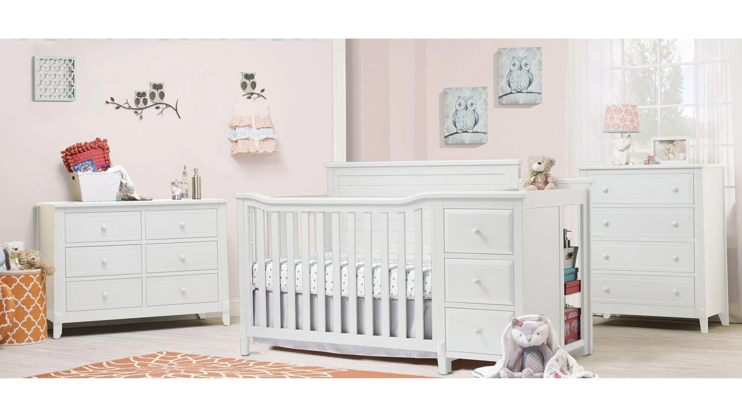 Berkley Panel Crib with Conversion Kit Changer Raymour Flanigan
