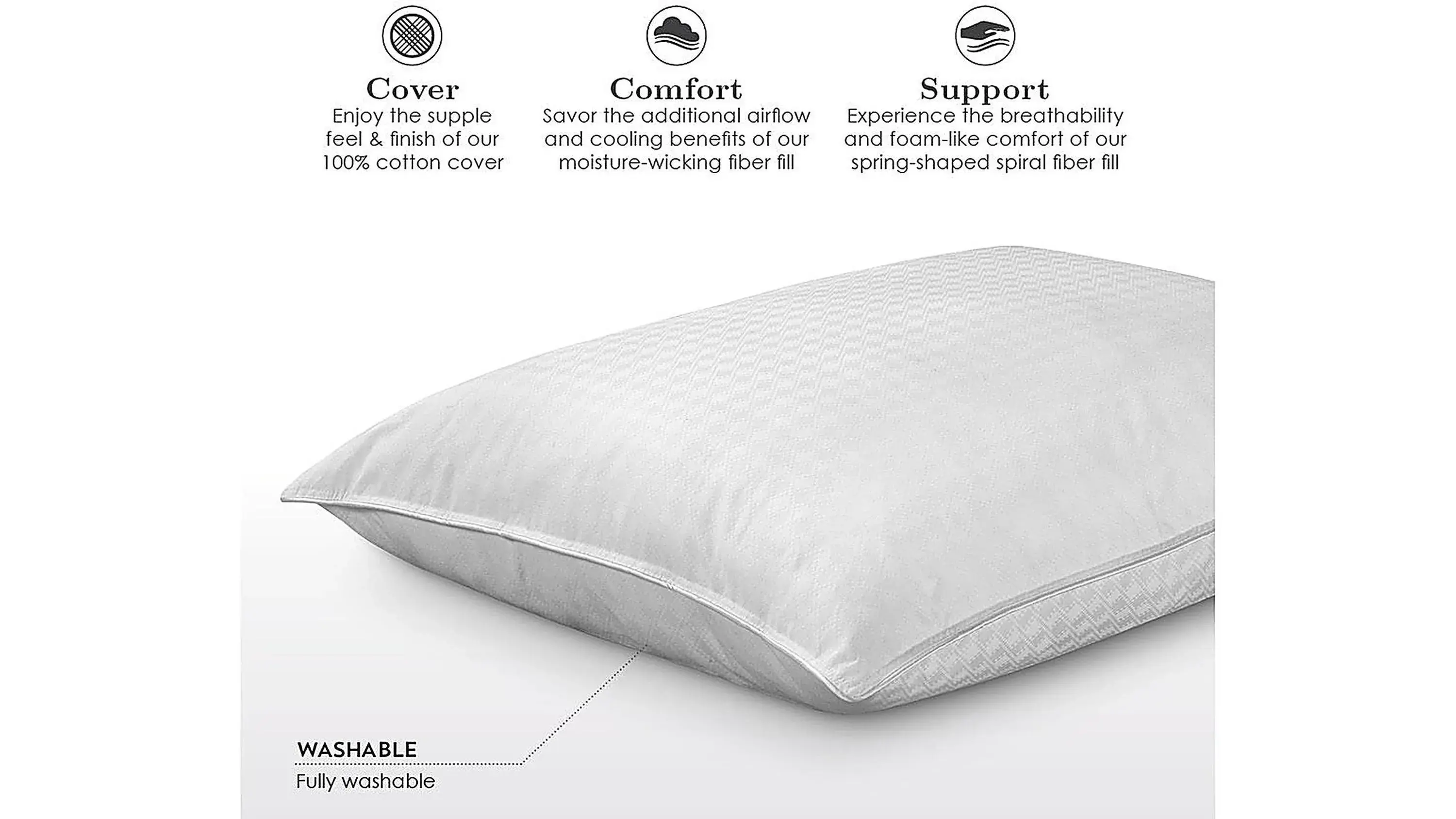 PureCare Memory Fiber Pillow - Thumbnail 2