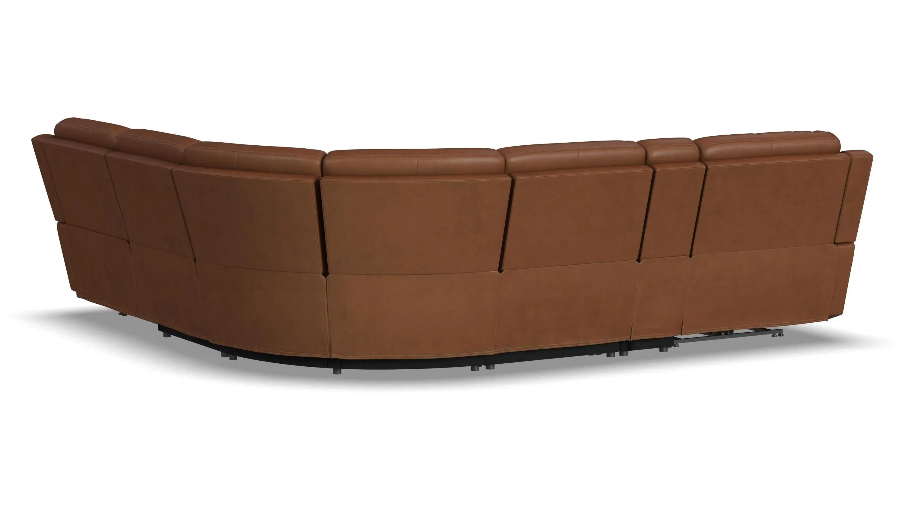Henrick 6-pc. Triple Power Leather Sectional | Raymour & Flanigan