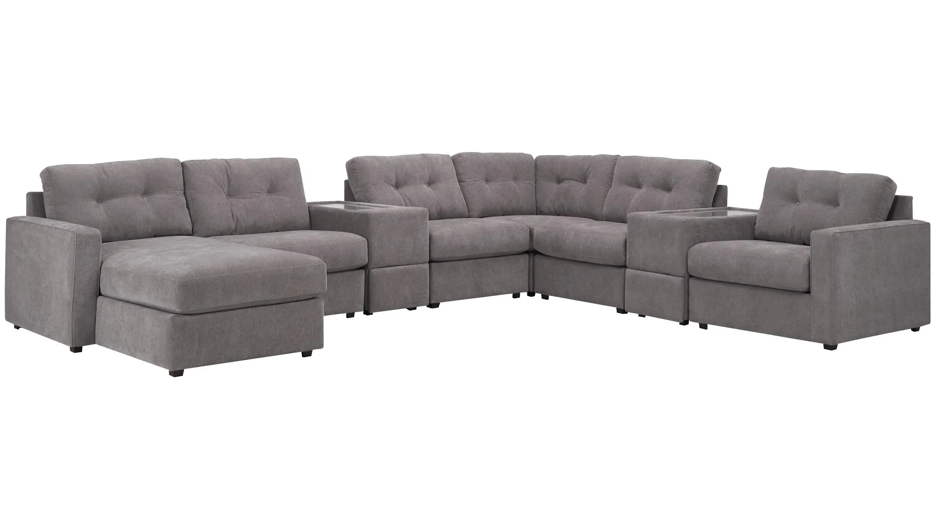 ModularOne 8-pc Sectional w/One Power Console