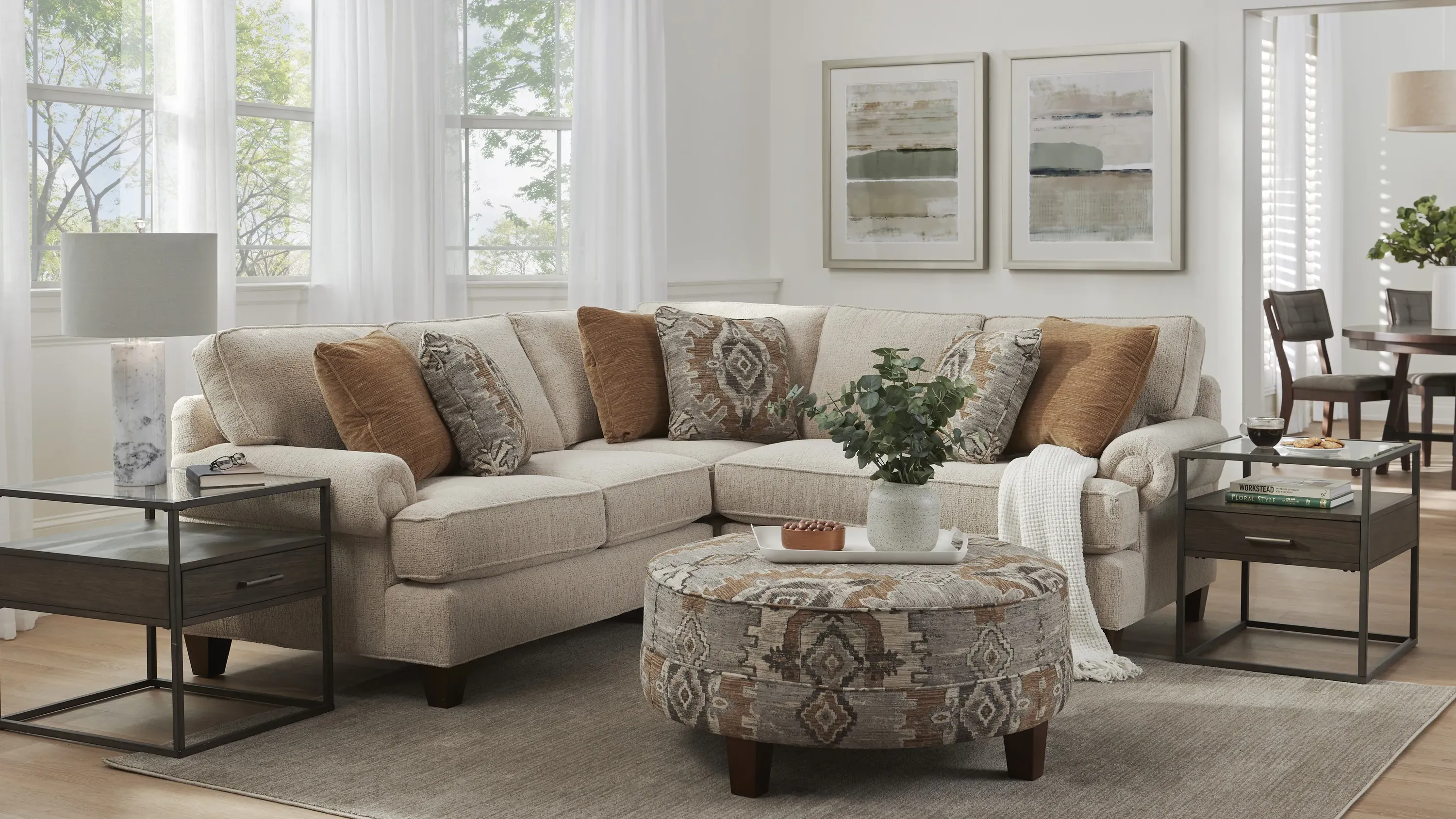 Crestwood 2-pc. Sectional | Raymour & Flanigan