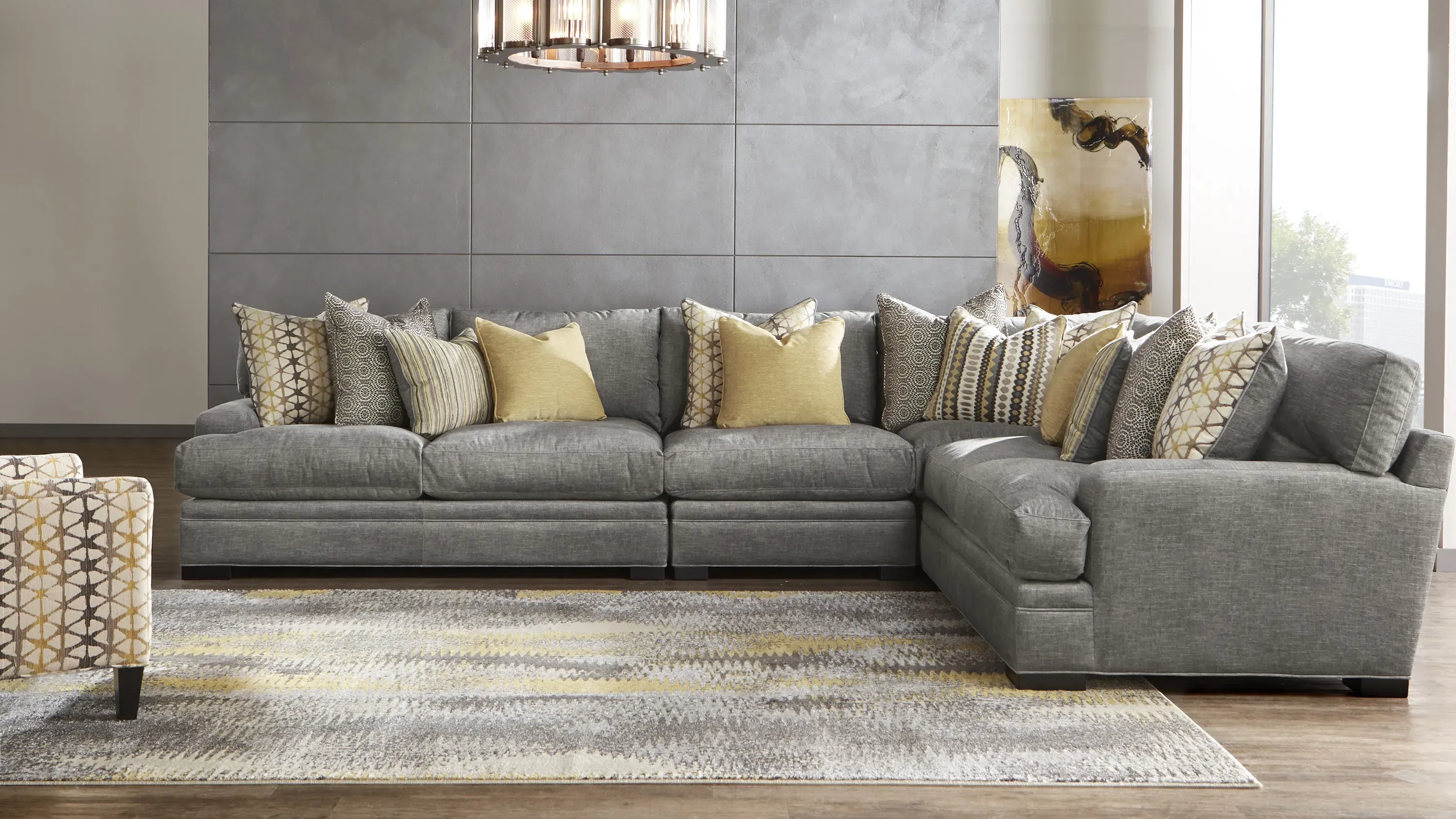 Bayside 4-pc. Microfiber Sectional| Raymour & Flanigan | Raymour