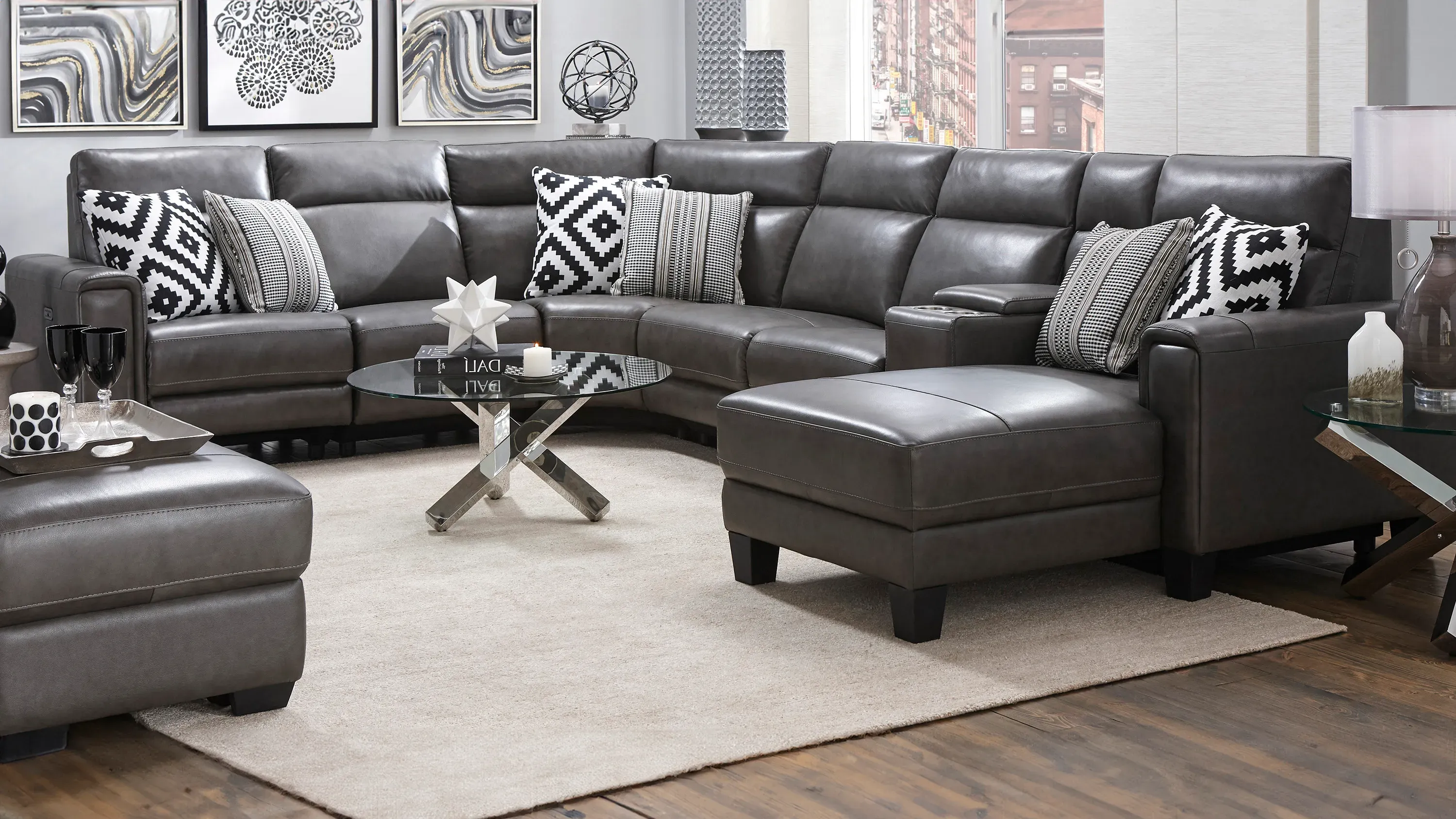 Ace Left Arm Facing Power Recliner w/ Power Headrest | Raymour
