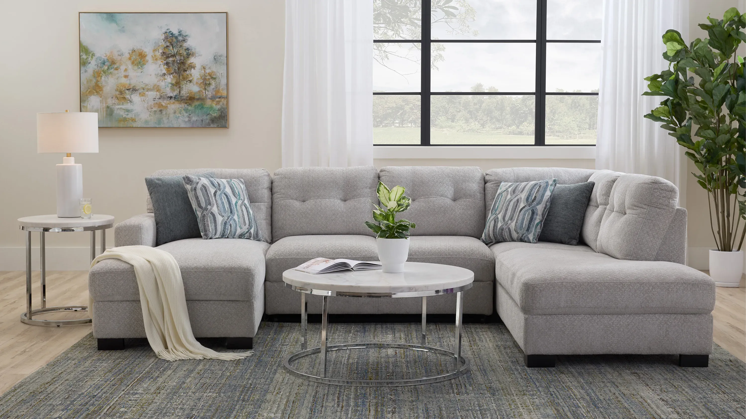 Pierce Right Arm Facing Corner Bumper Chaise Raymour Flanigan