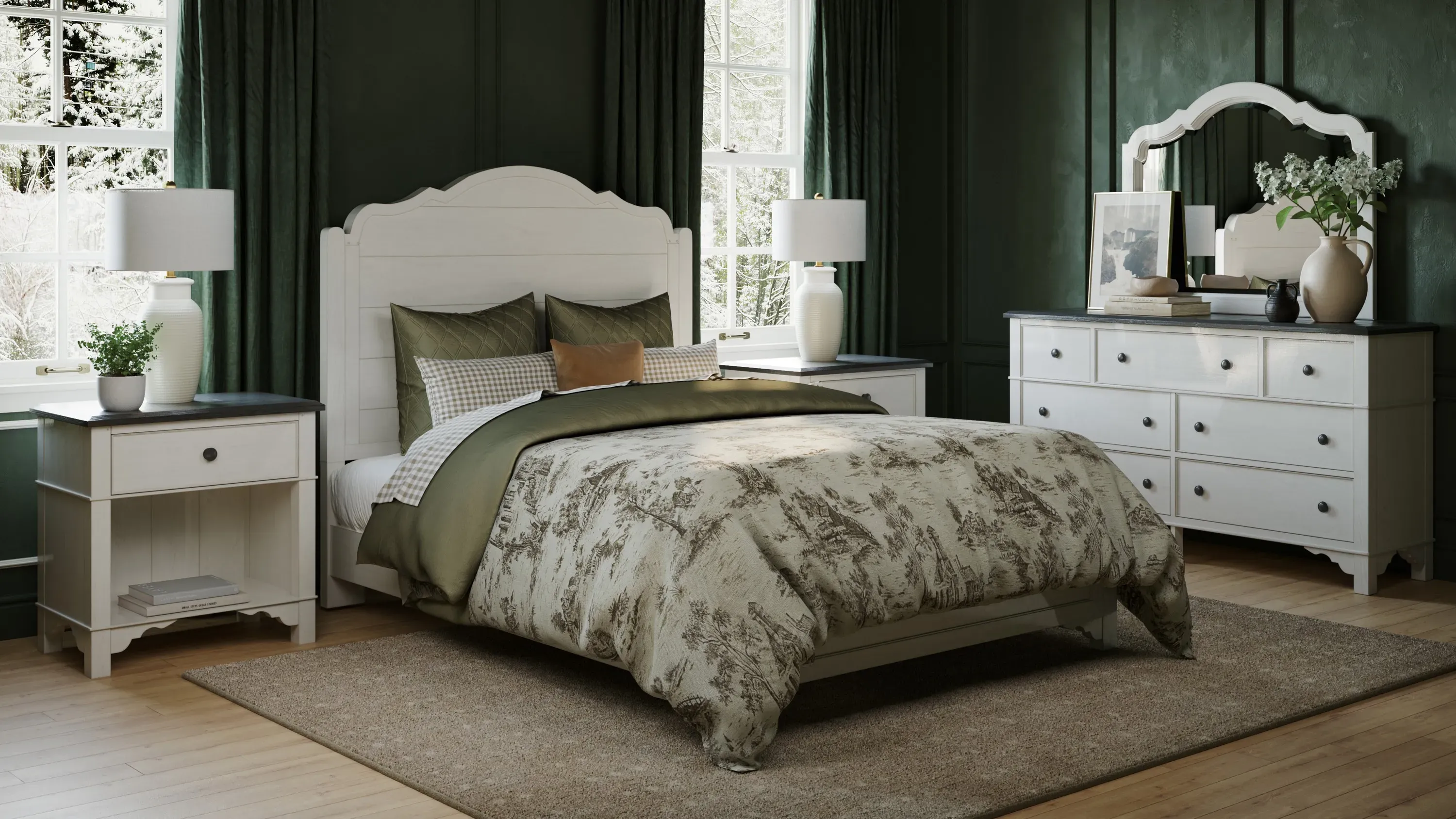 Colette Panel Bed | Raymour & Flanigan