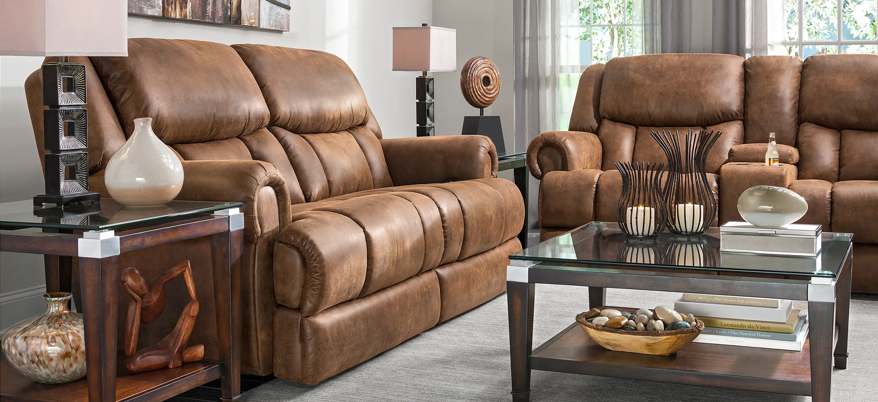 Wentworth 2-pc. Power Sofa and Console Loveseat Set | Raymour