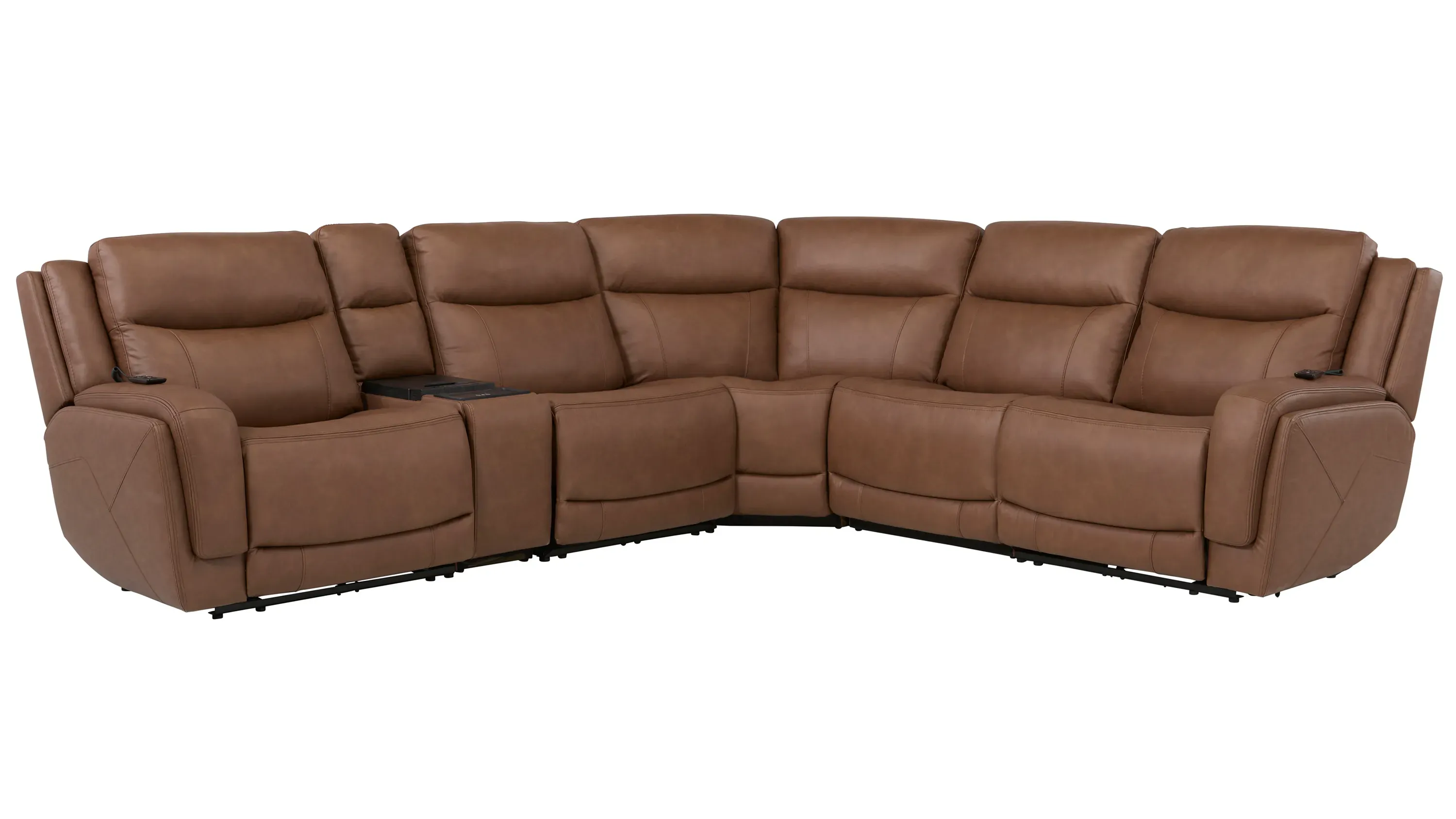 Harbin 6-pc. Zero Gravity Triple Power Sectional w/ Cooler Console