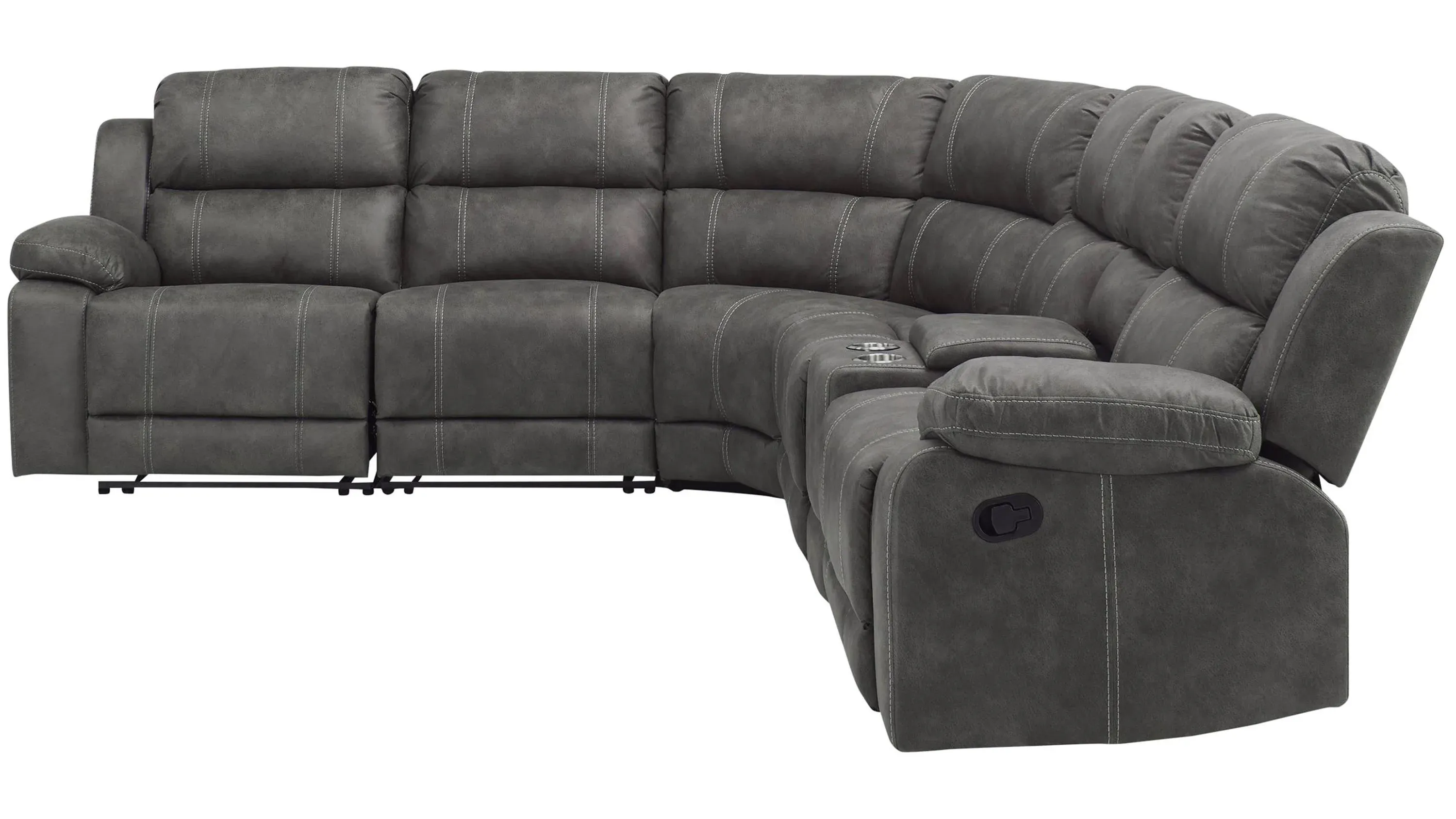 Kerridon Microfiber 6-pc. Reclining Sectional