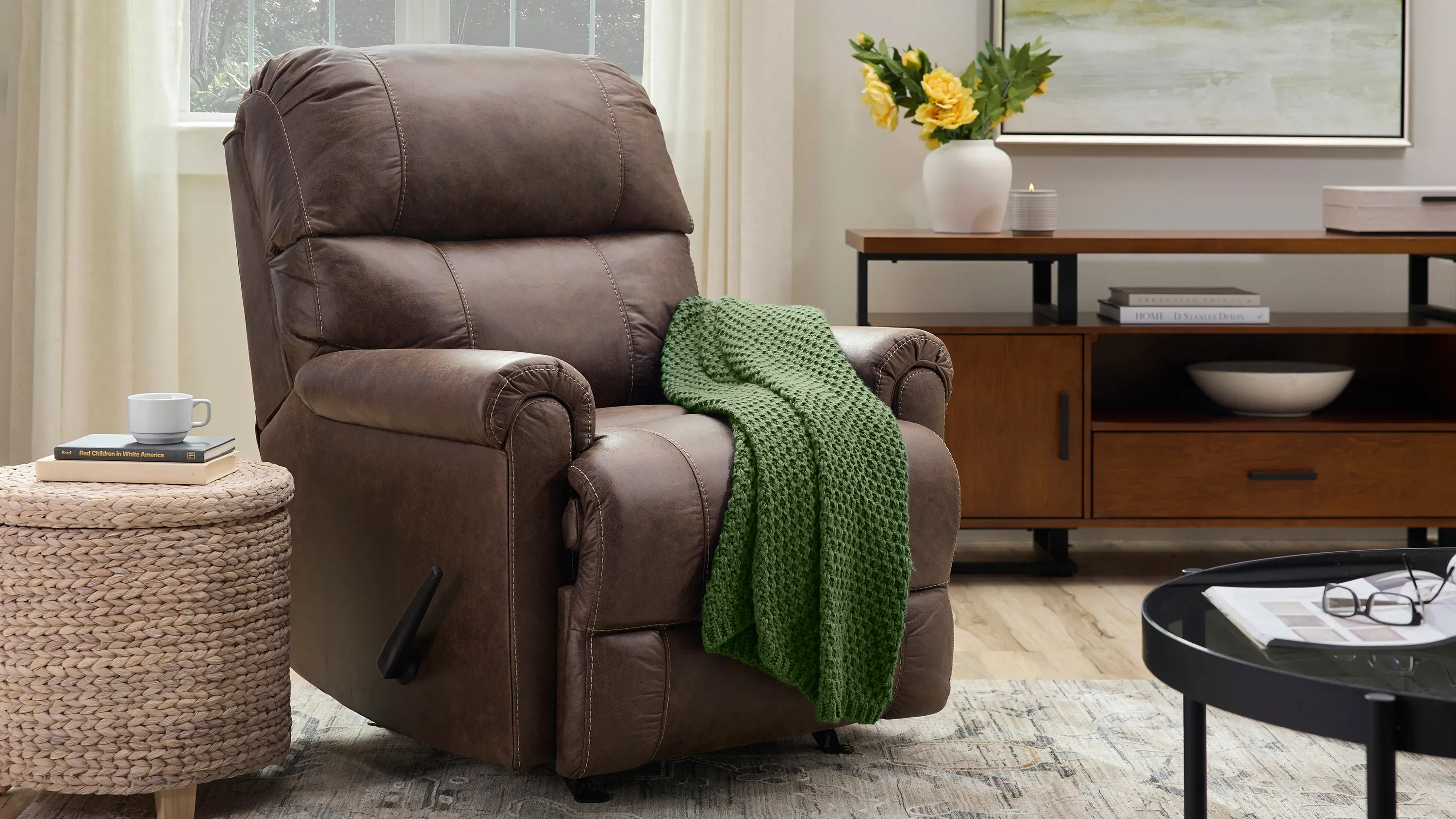 Wentworth Manual Rocker Recliner | Raymour & Flanigan