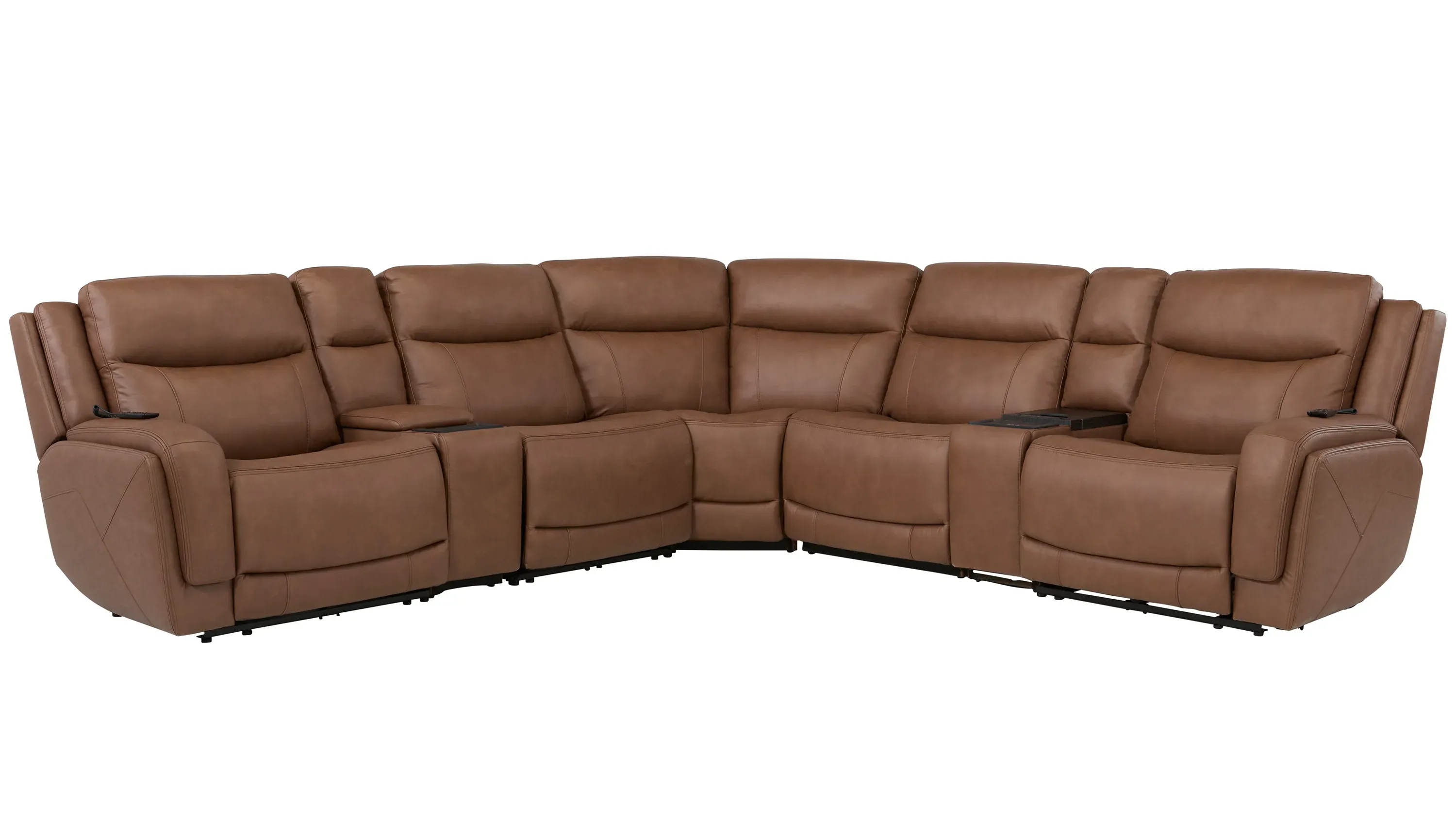 Harbin 7-pc. Zero Gravity Triple Power Sectional w/ Cooler Console