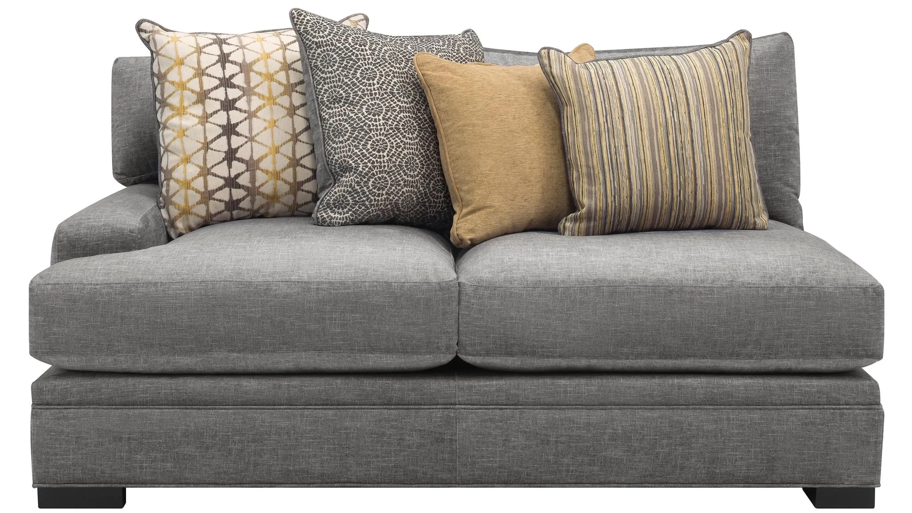 Bayside Microfiber Left Arm Facing Loveseat| Raymour & Flanigan