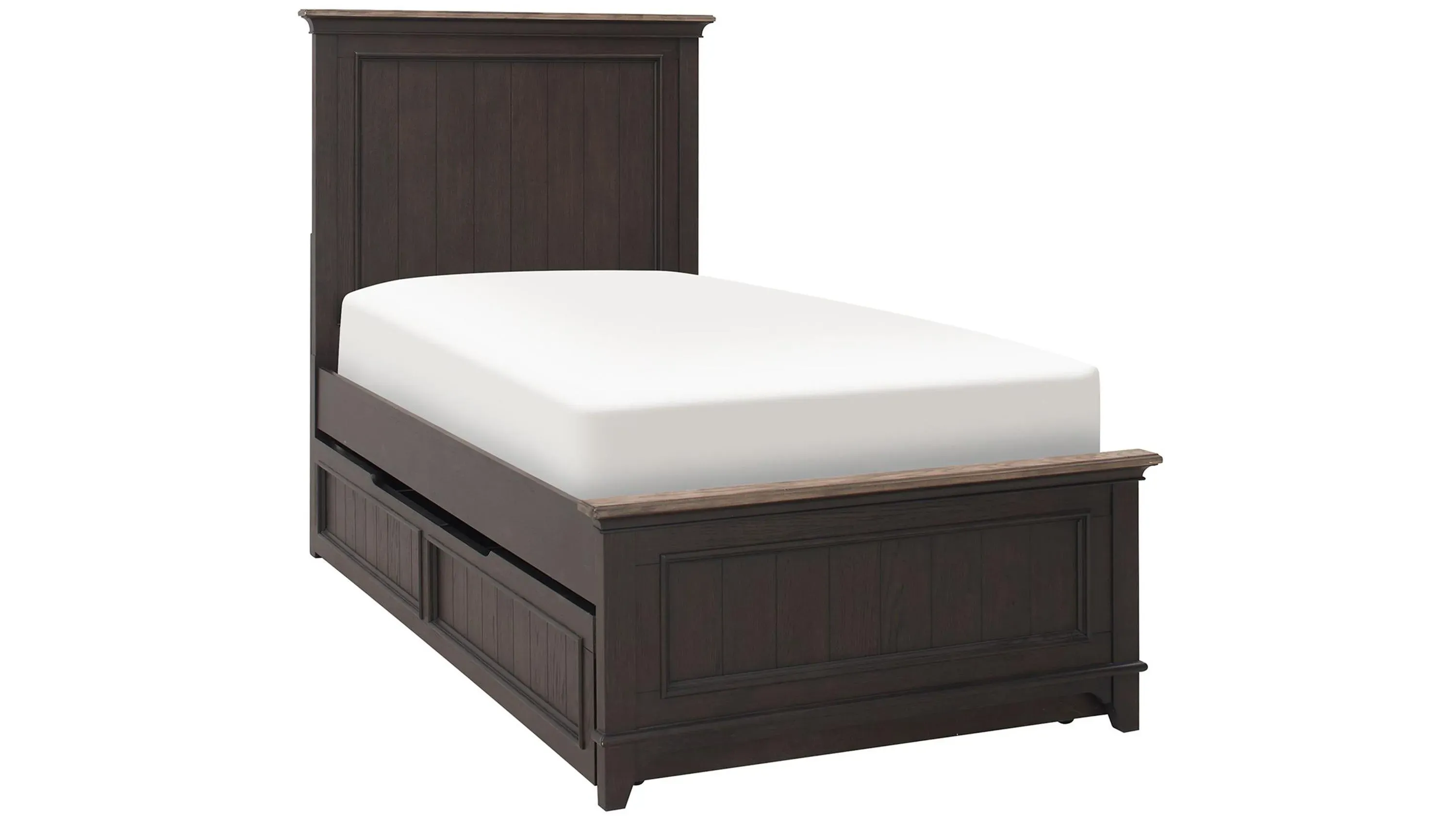 Dakota Panel Bed w/ Trundle | Raymour & Flanigan