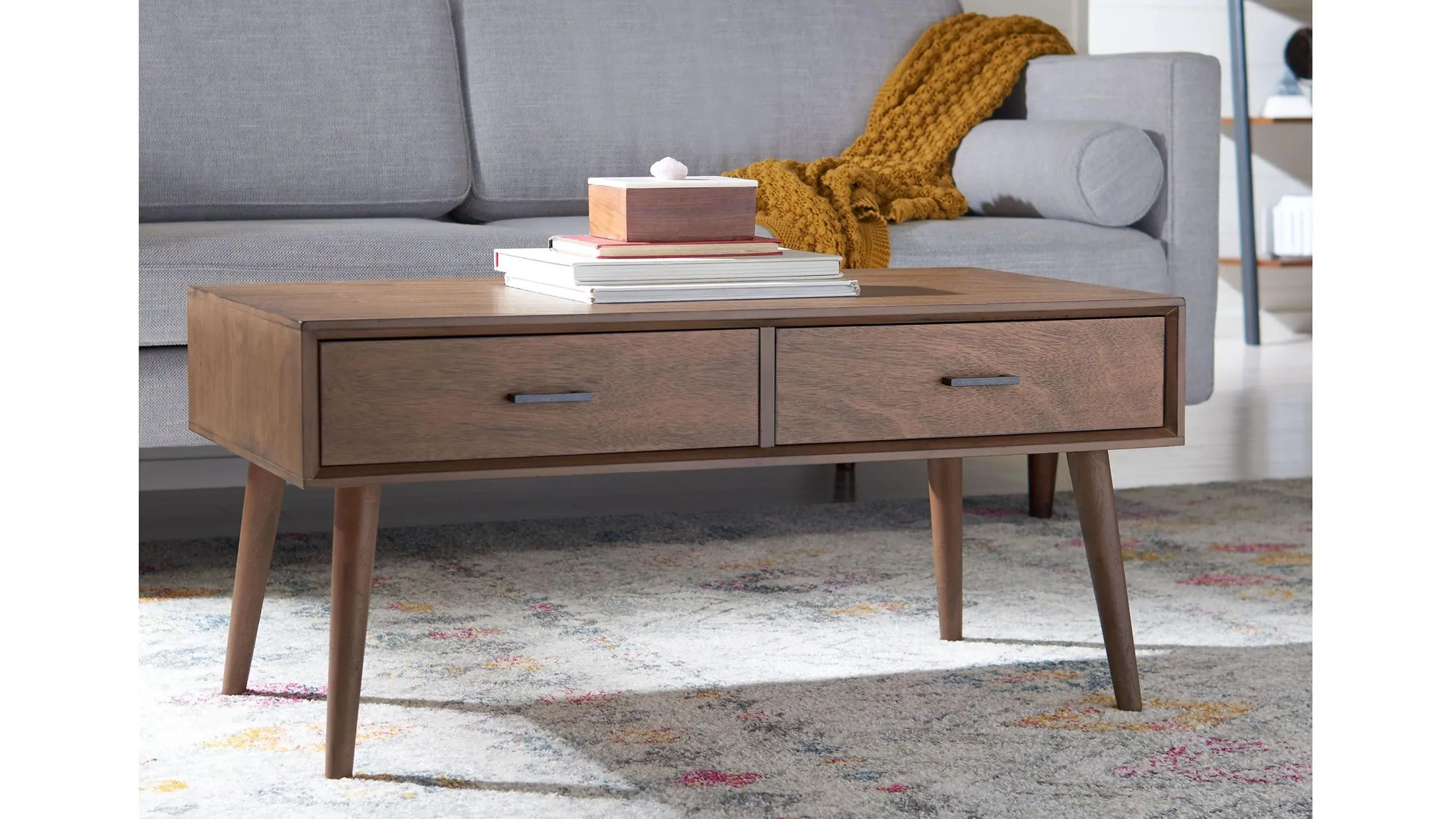 Miriam 2 Drawer Coffee Table Raymour & Flanigan