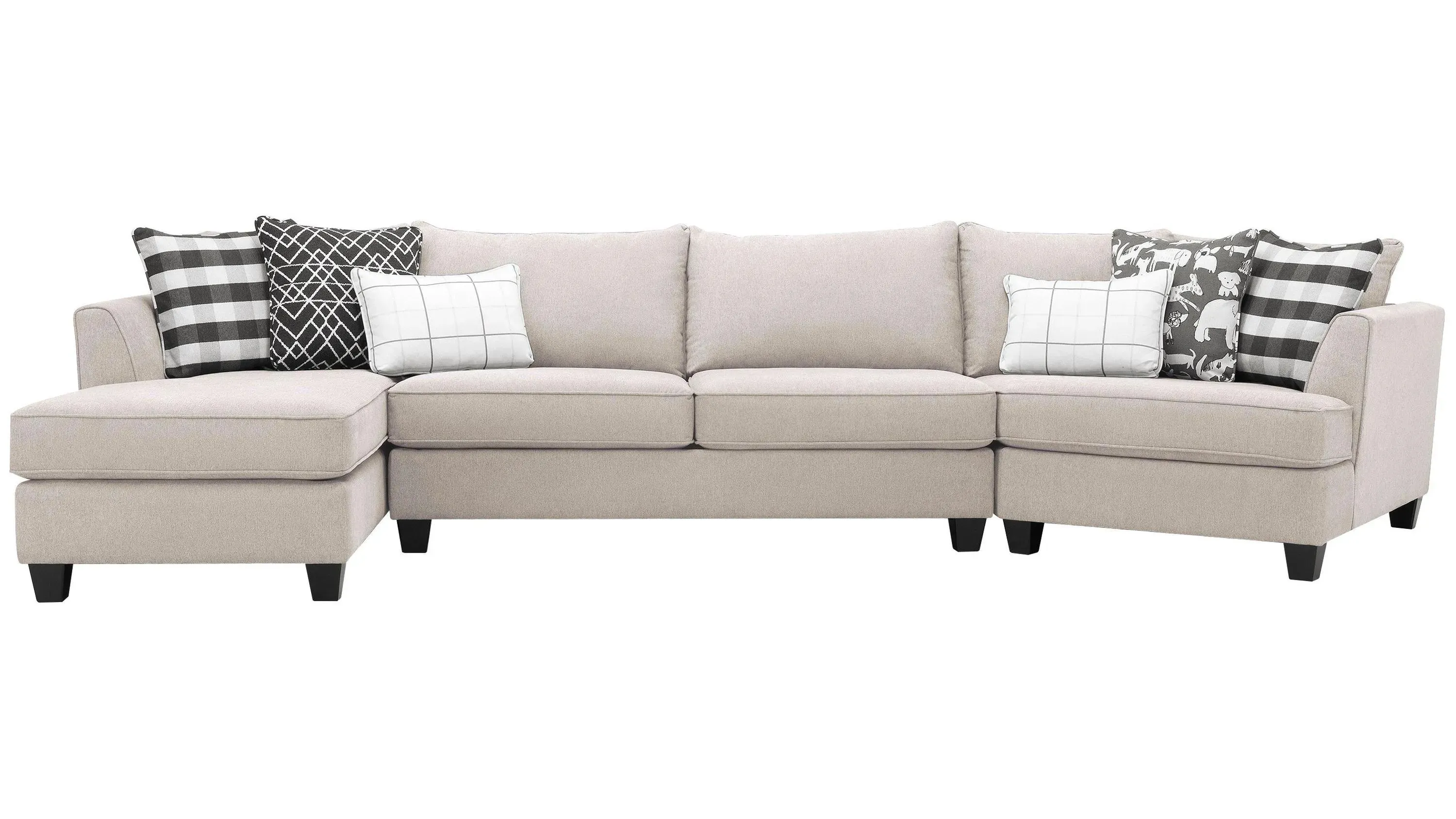 Daine Armless Loveseat | Raymour & Flanigan