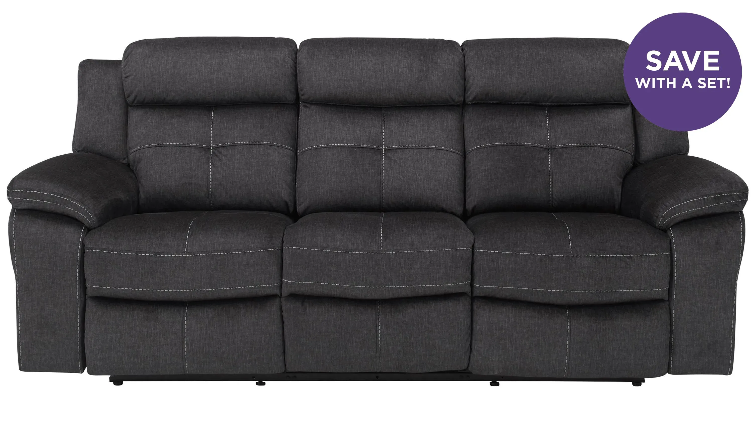 Lugano Microfiber Reclining Sofa | Raymour & Flanigan