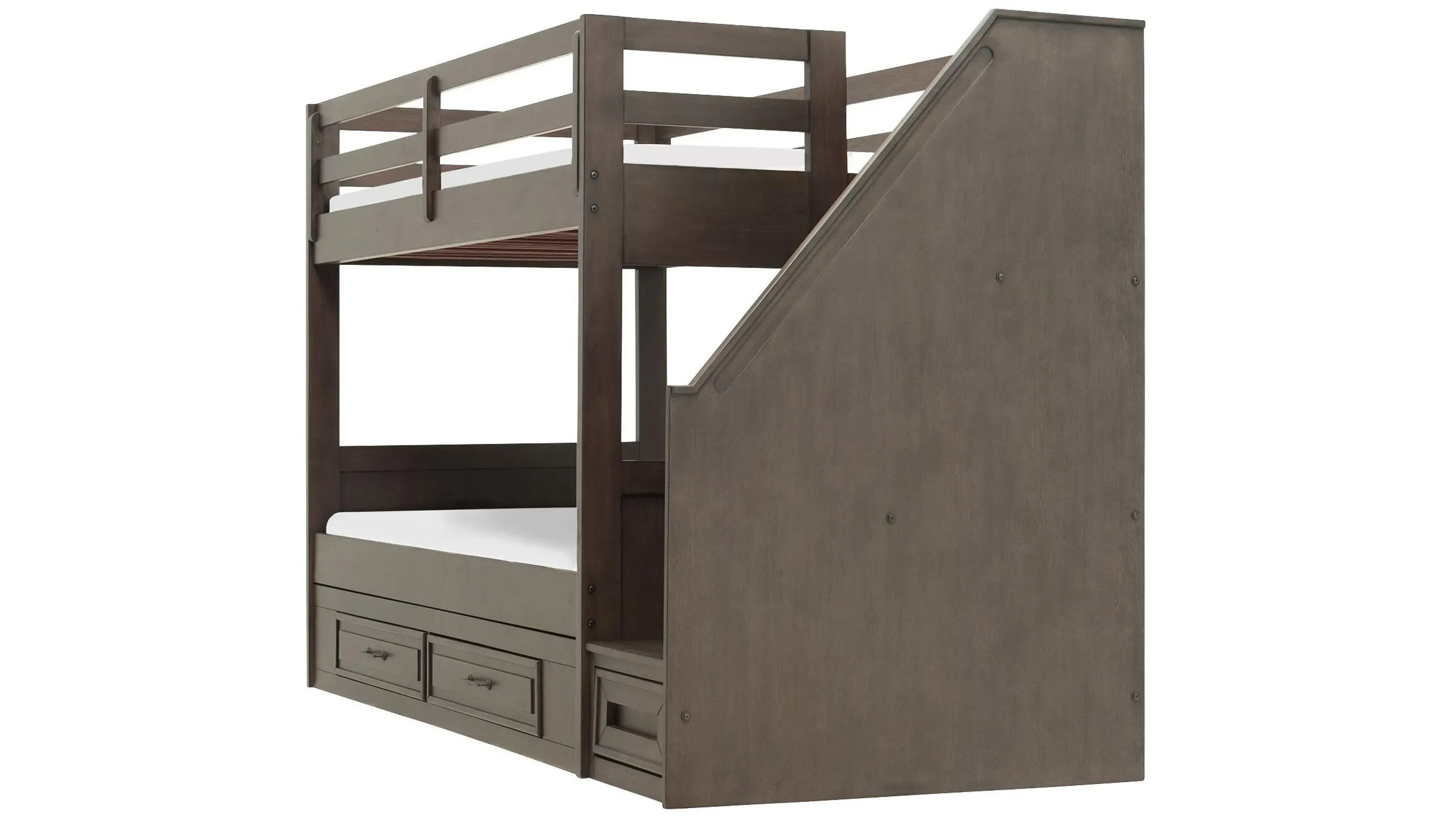 Kieran Twin Over Twin Bunk Bed w/Storage & Staircase