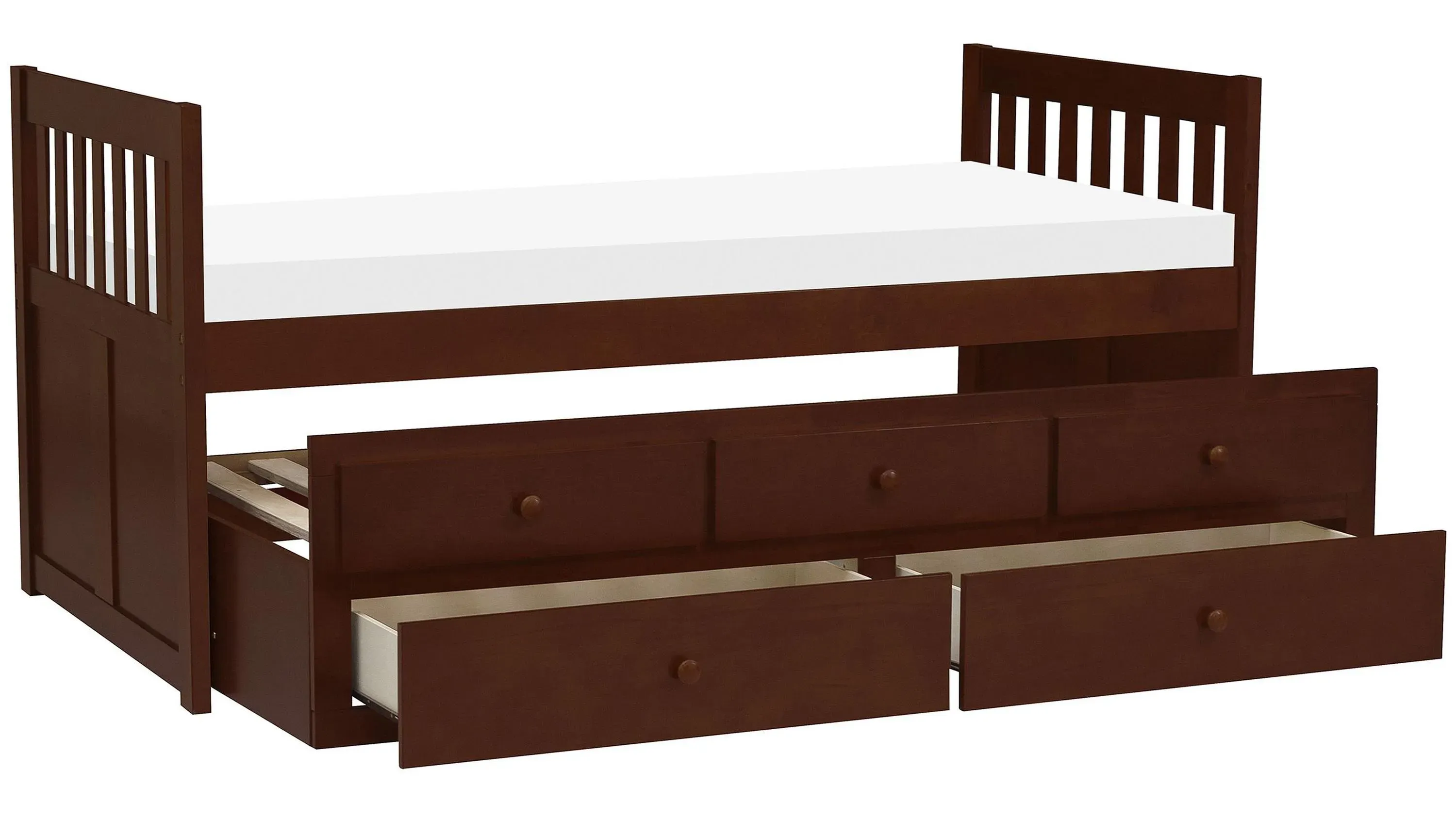 Shannon Captains Storage Trundle Bed