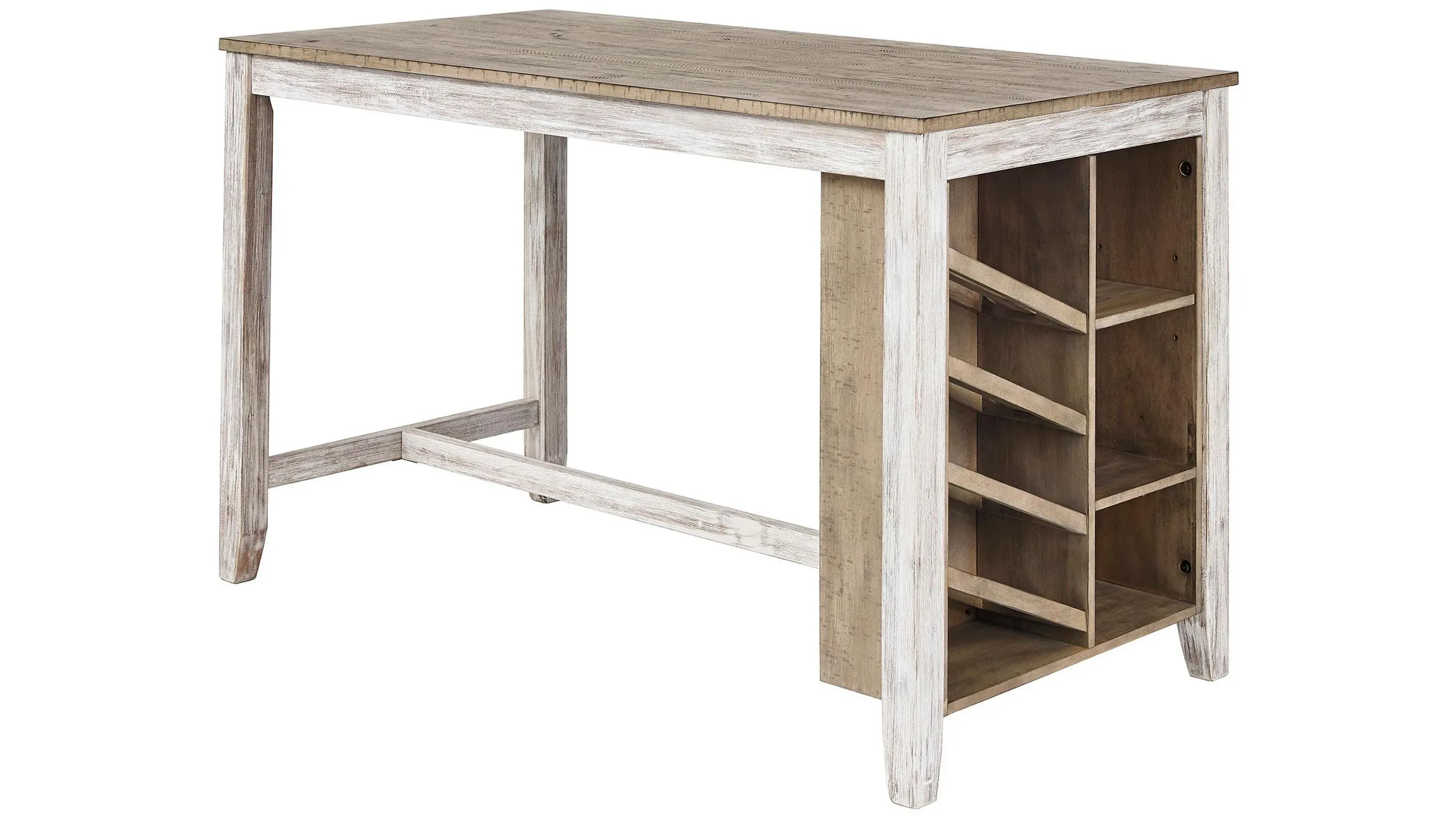 Jonette Counter-Height Dining Table w/ Wine Storage Raymour