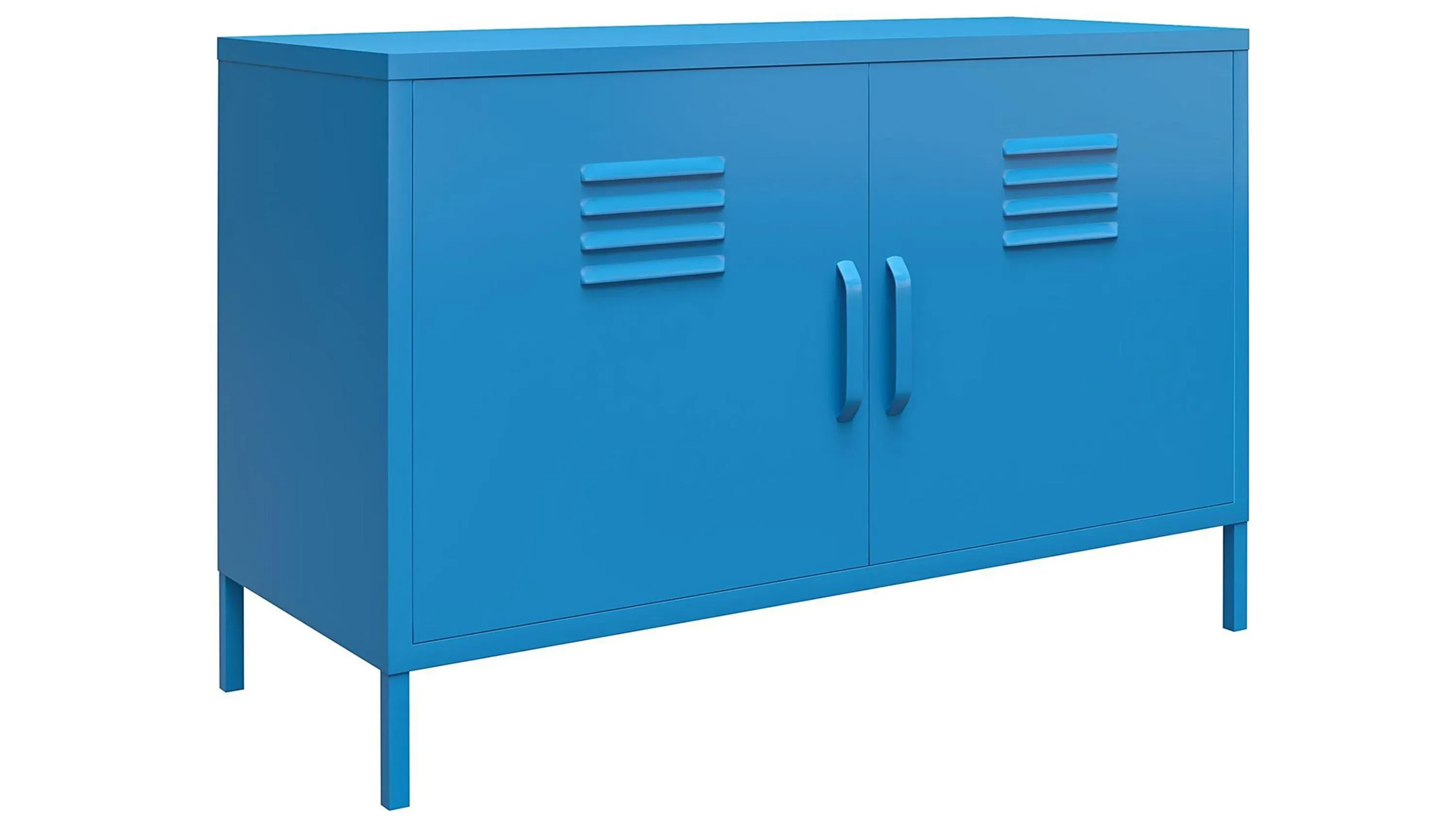 Novogratz Cache Two Door Metal Locker Accent Cabinet | Raymour