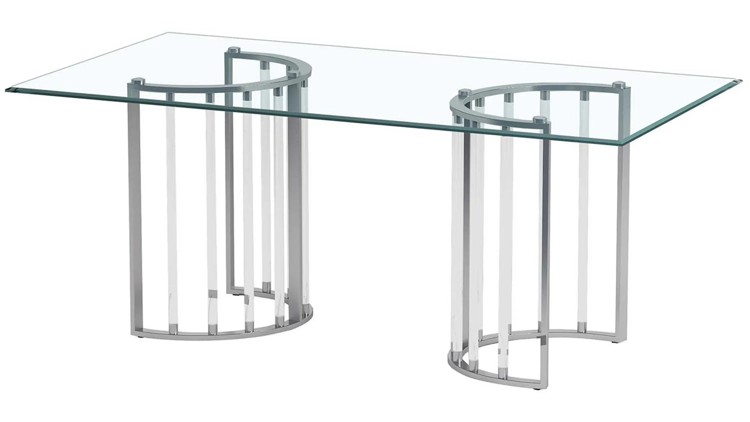 Trisha Glass Dining Table - Thumbnail 2