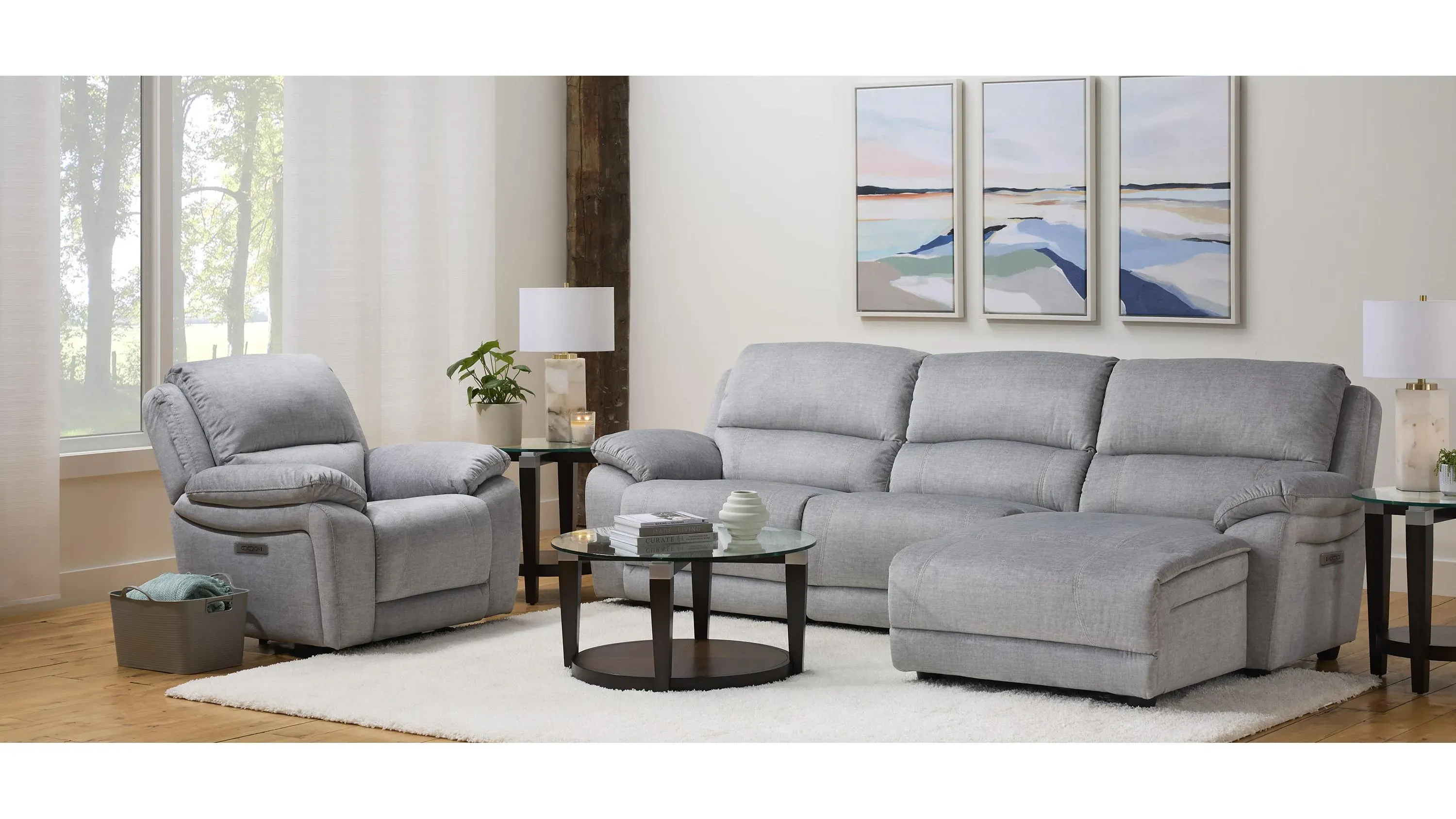 Marley 3-pc. Power Sectional