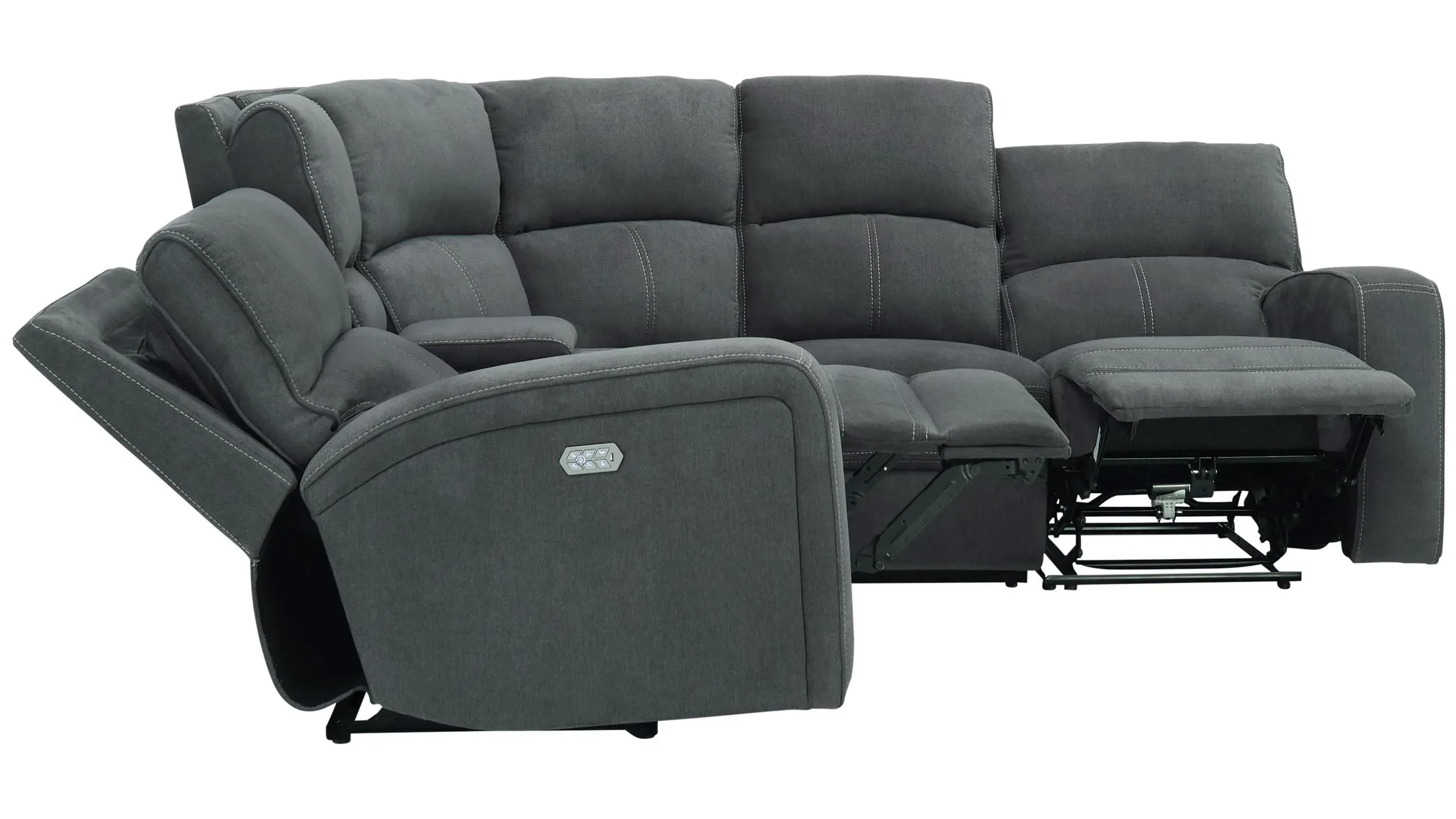 Ian 5-pc. Power Sectional w/ Power Headrest & Lumbar